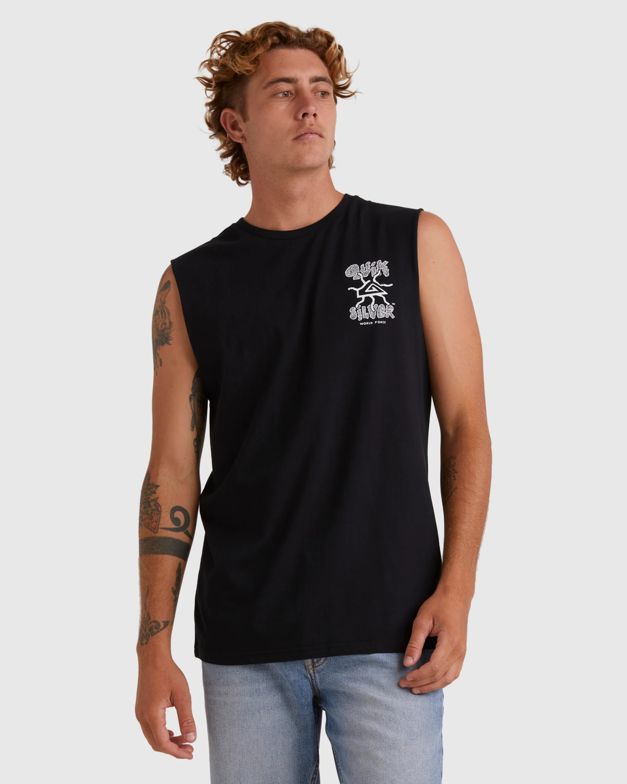 Mens Global Force Sleeveless Muscle T-Shirt