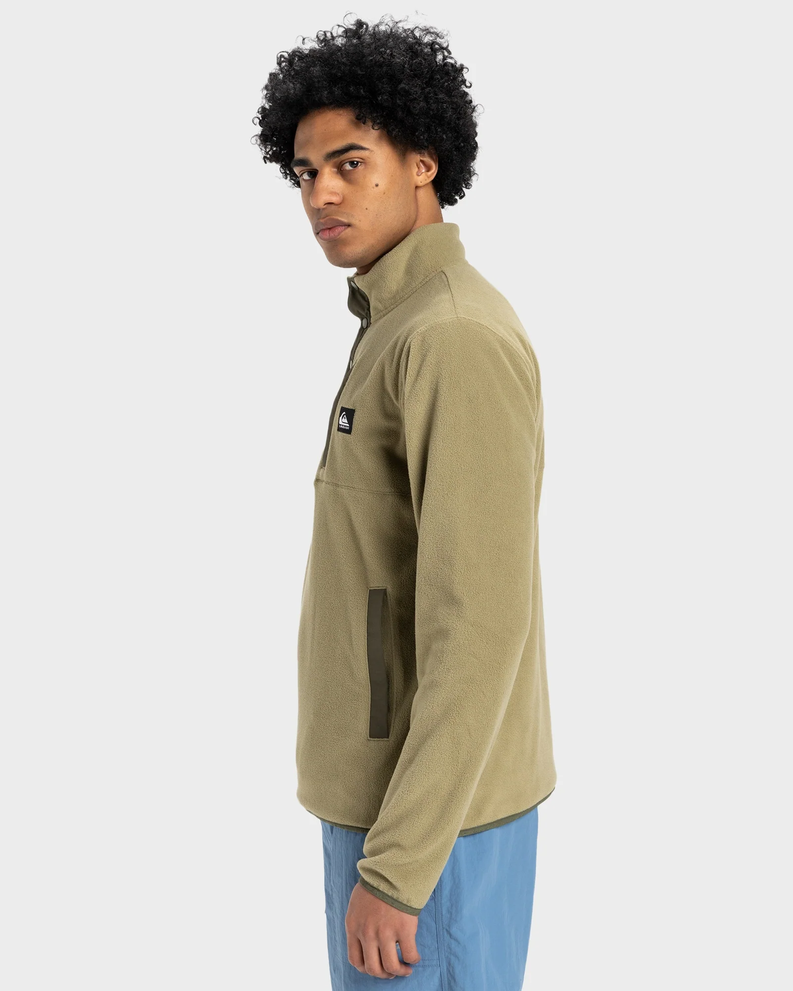 Mens No Destination 2 Half Snap Fleece Top