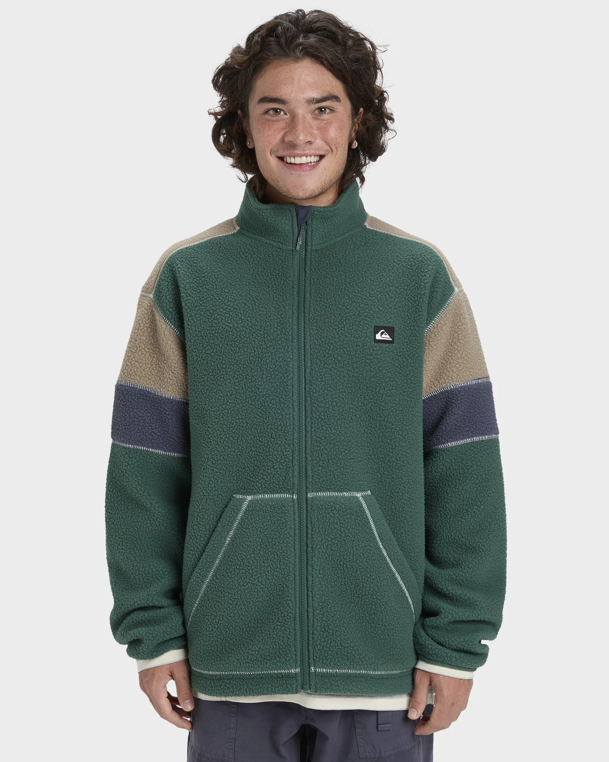 Mens Clean Coast Block Fleece Jacket