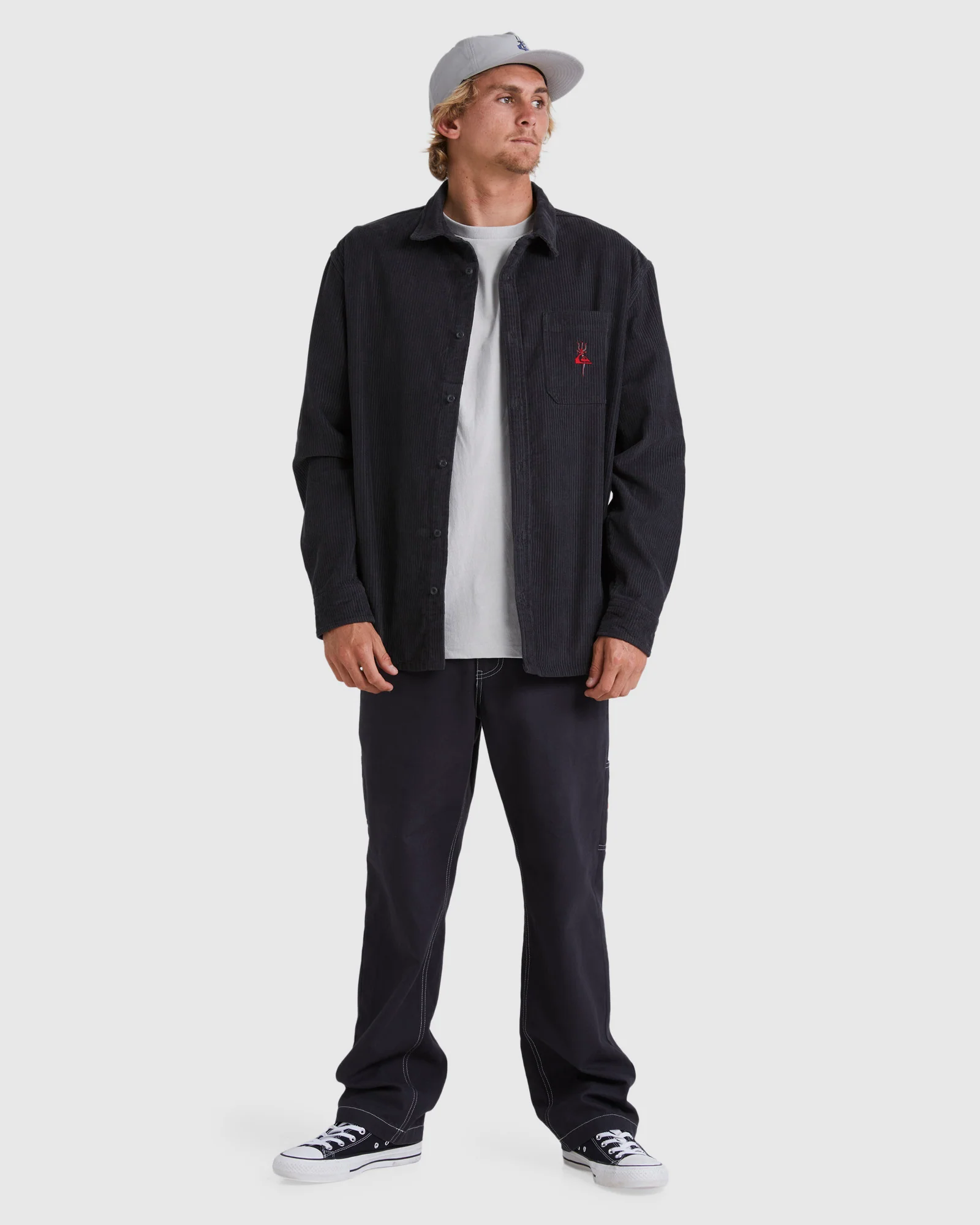 Mens Tridagger Long Sleeve Corduroy Shirt