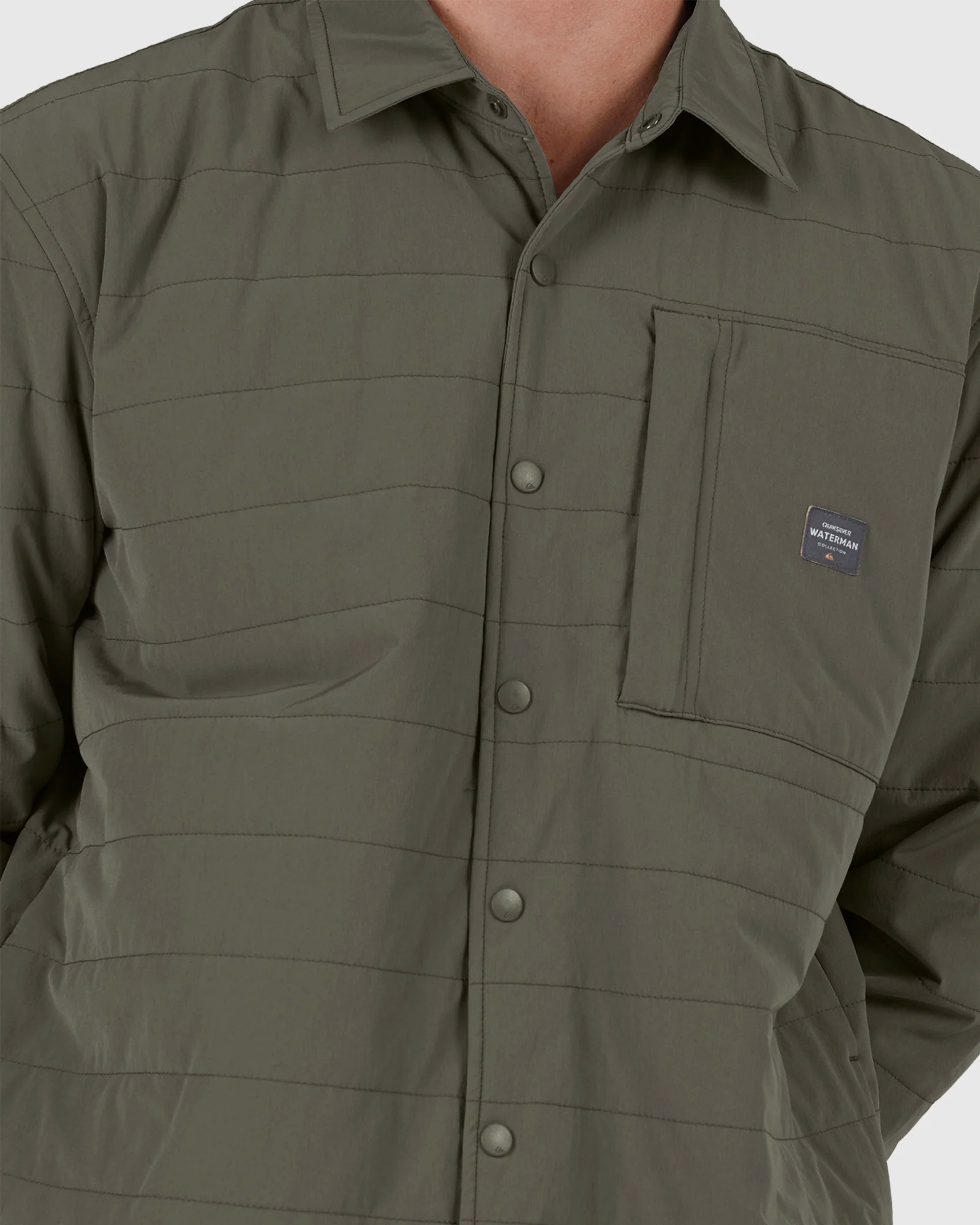 Mens Waterman Artic Bait Long Sleeve Quilted Overshirt