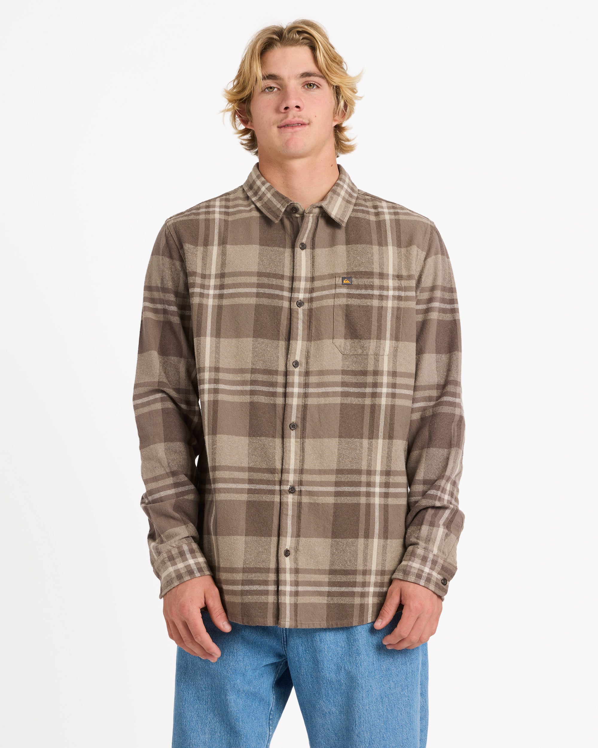 Mens Scribe Plaid Long Sleeve Shirt
