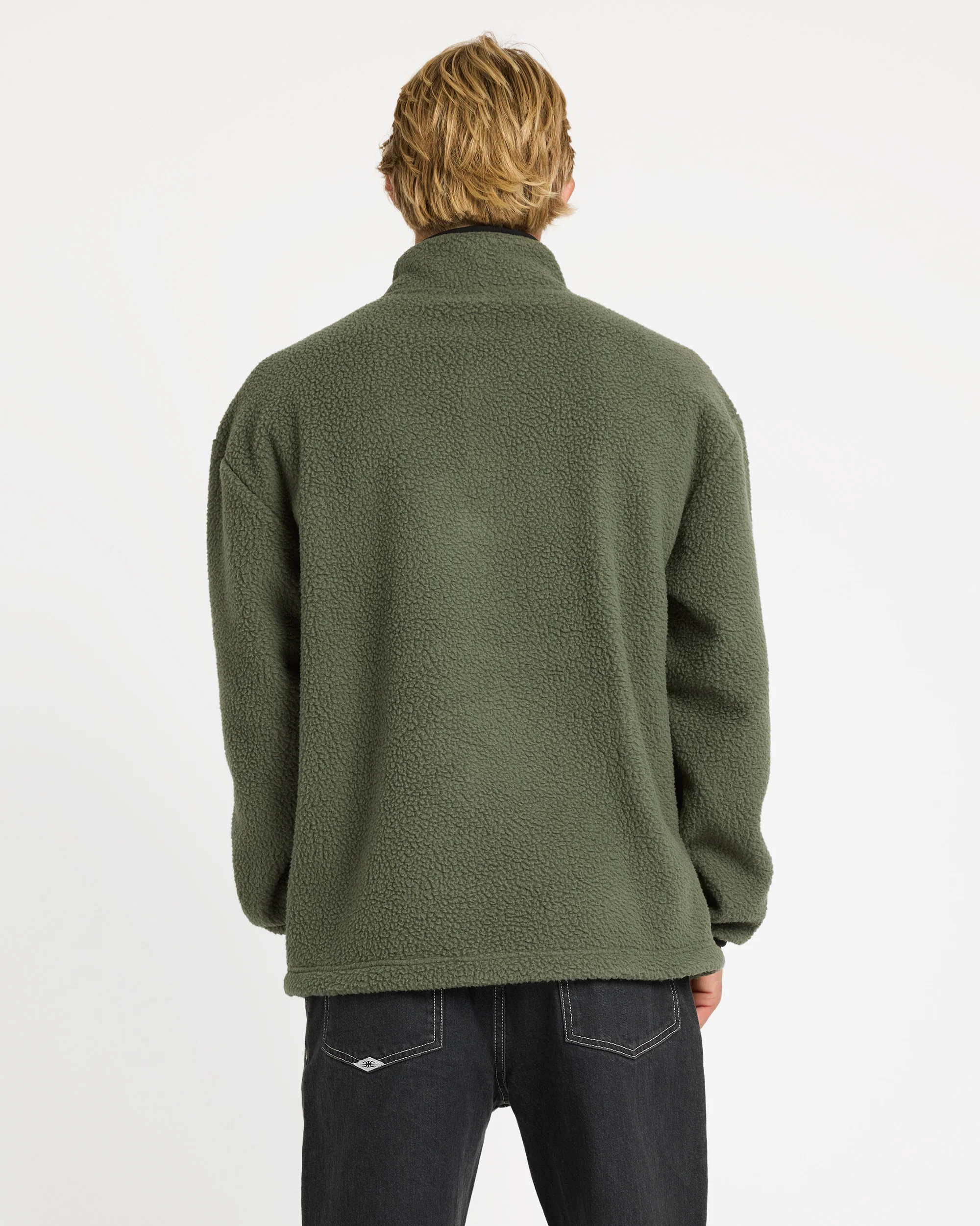 Mens Aus Stack Polar Pullover Sweatshirt