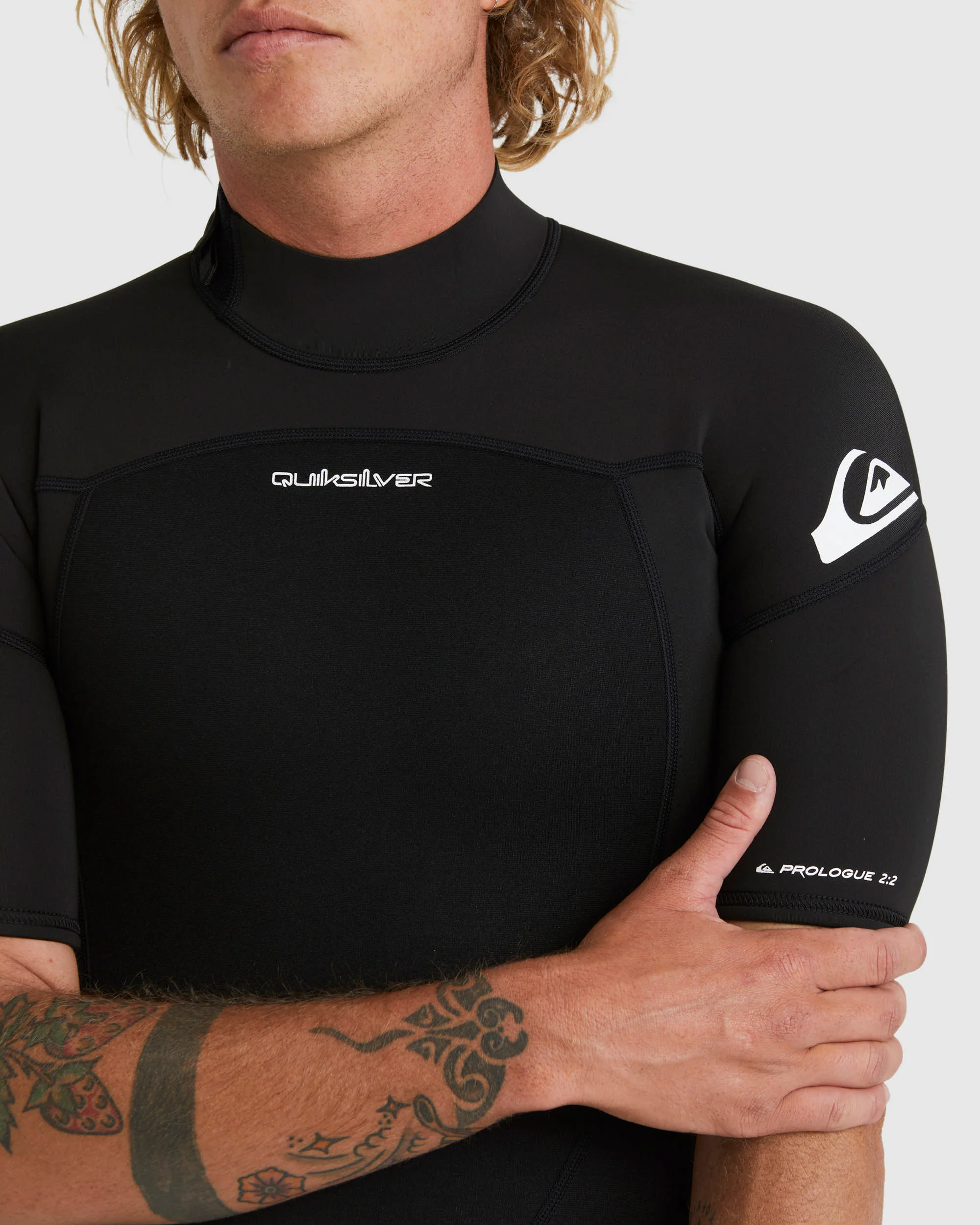 Mens 2/2mm Prologue Short Sleeve Back Zip Springsuit