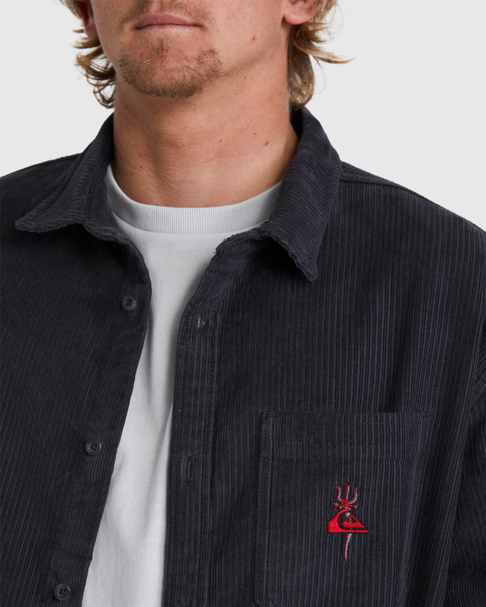 Mens Tridagger Long Sleeve Corduroy Shirt