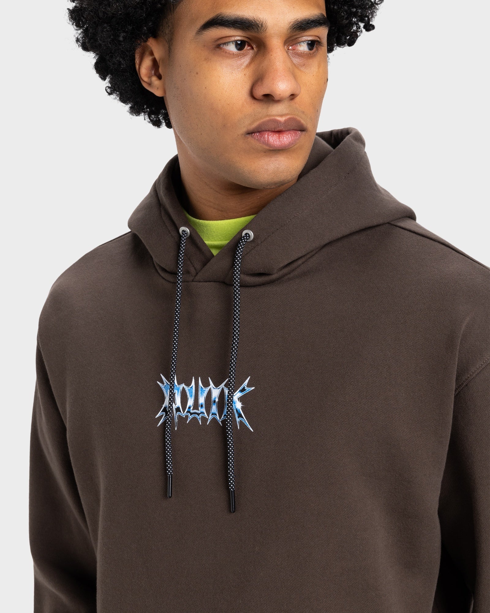 Mens Chrome Lightning Pullover Hoodie