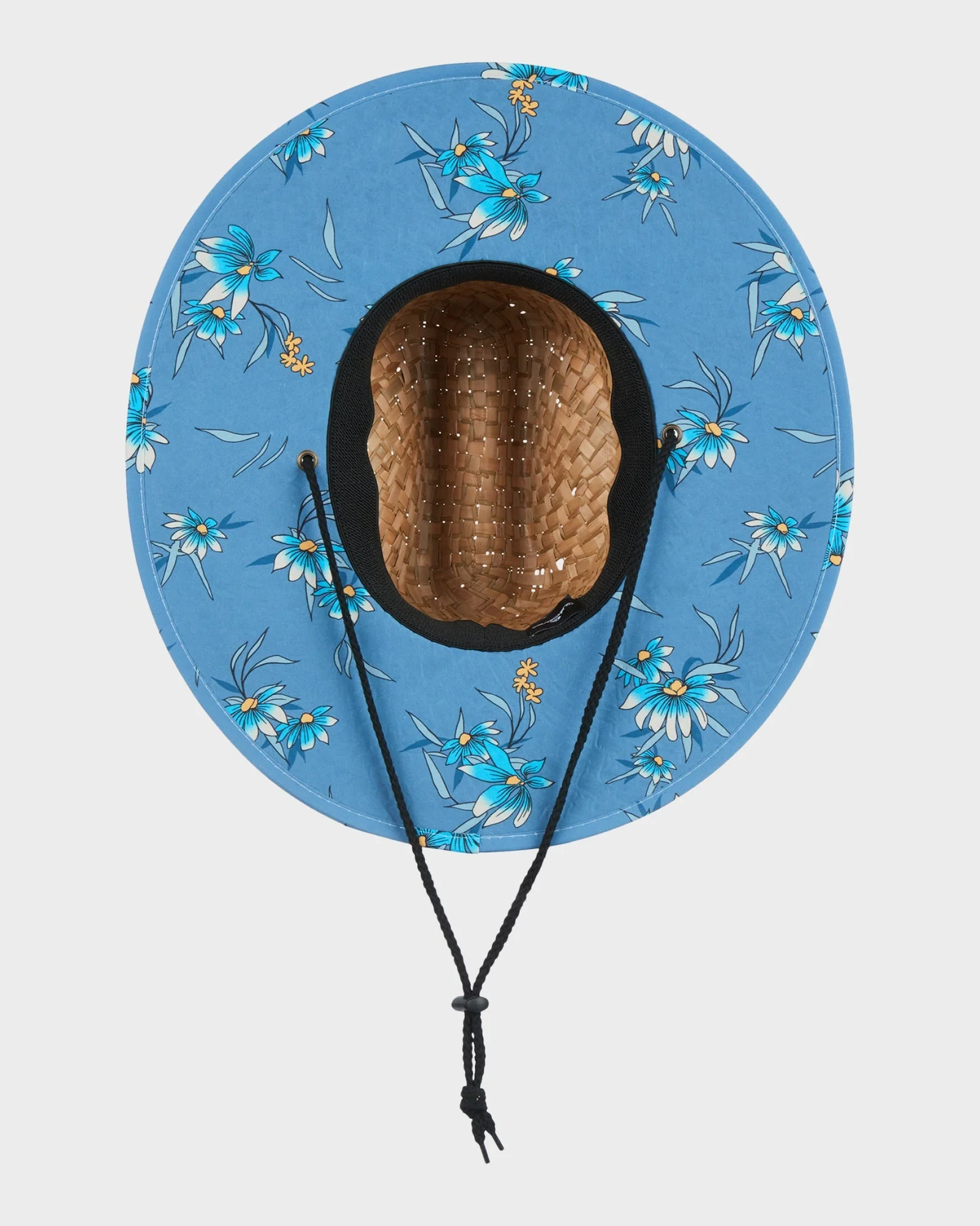 Mens Pierside Print Straw Hat