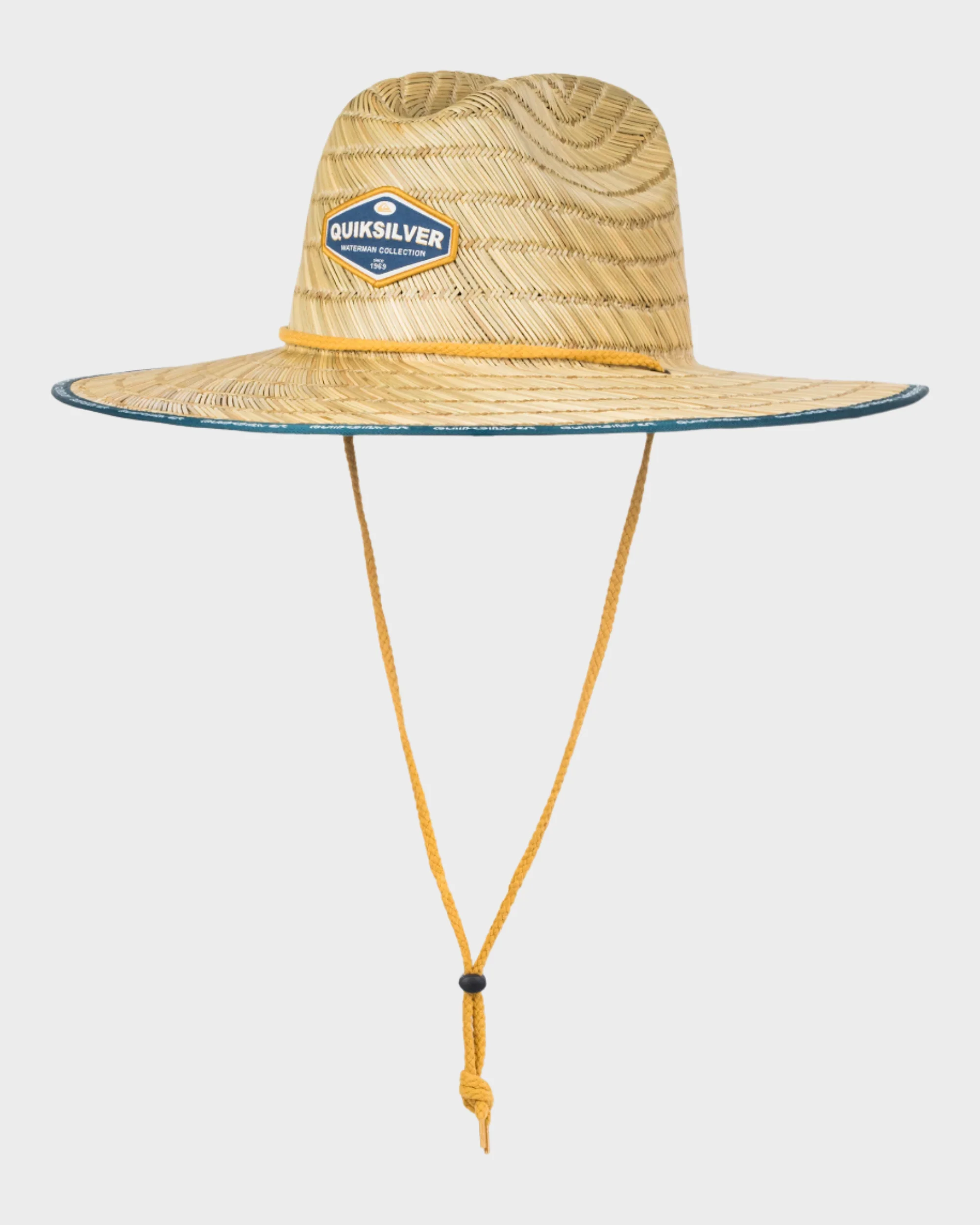 Mens Waterman Dredged Straw Lifeguard Hat