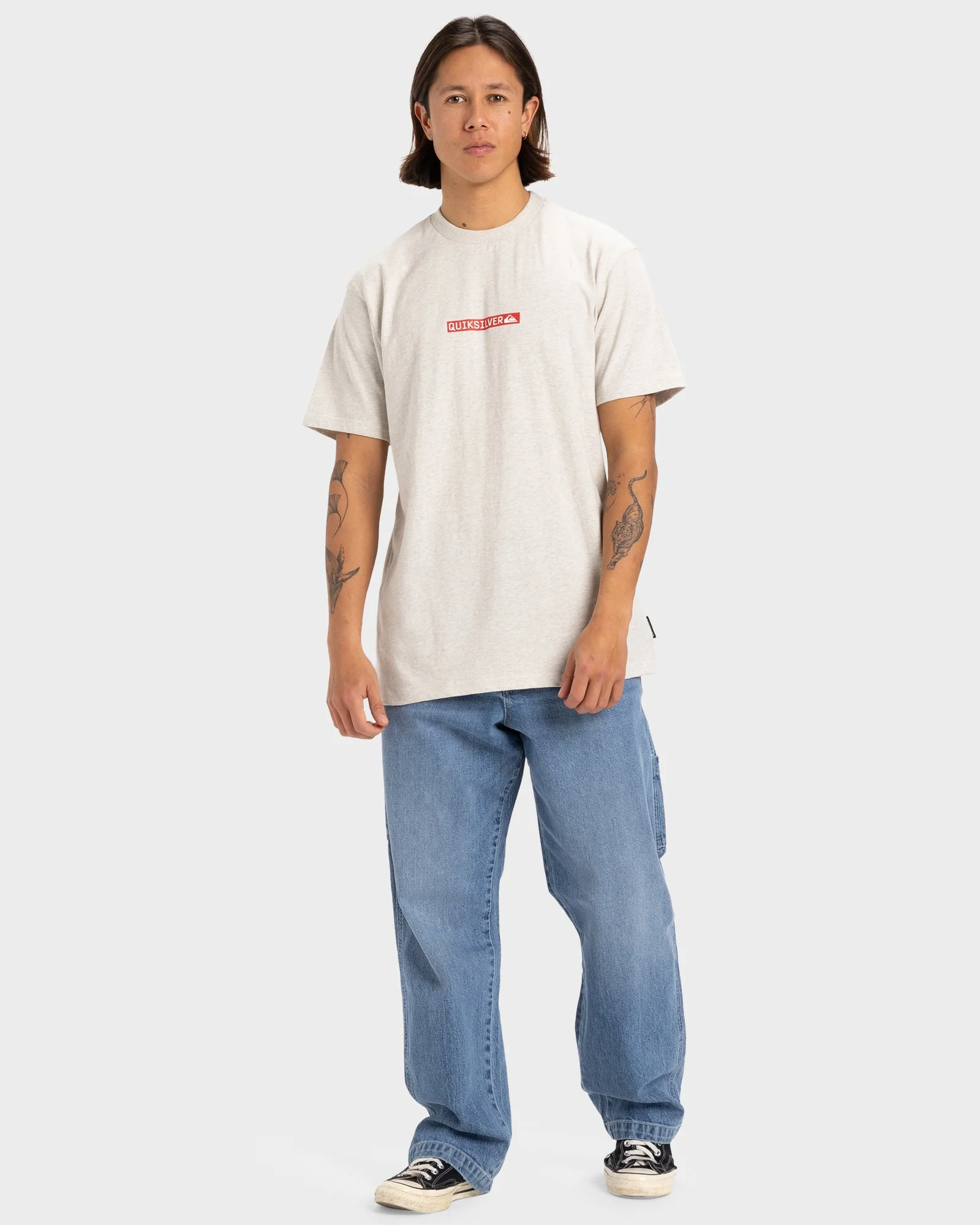 Mens Quiksilver Clicker Logo Dna T-Shirt