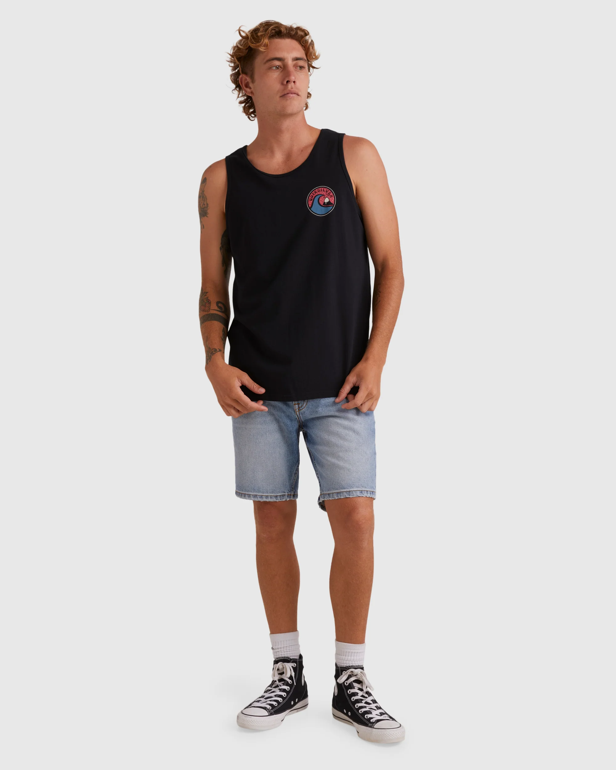 Mens Feeling The Vibe Muscle Vest Top