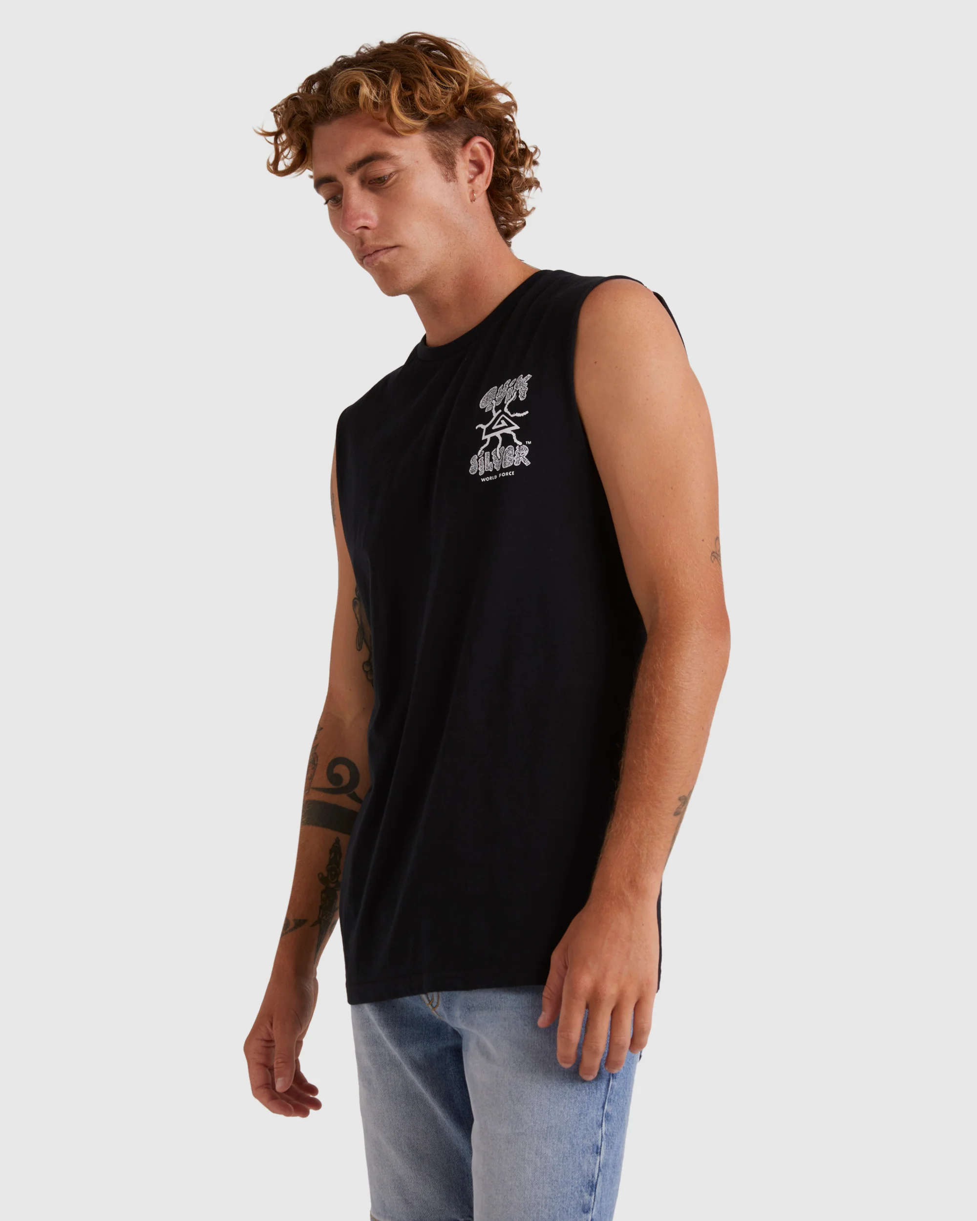 Mens Global Force Sleeveless Muscle T-Shirt