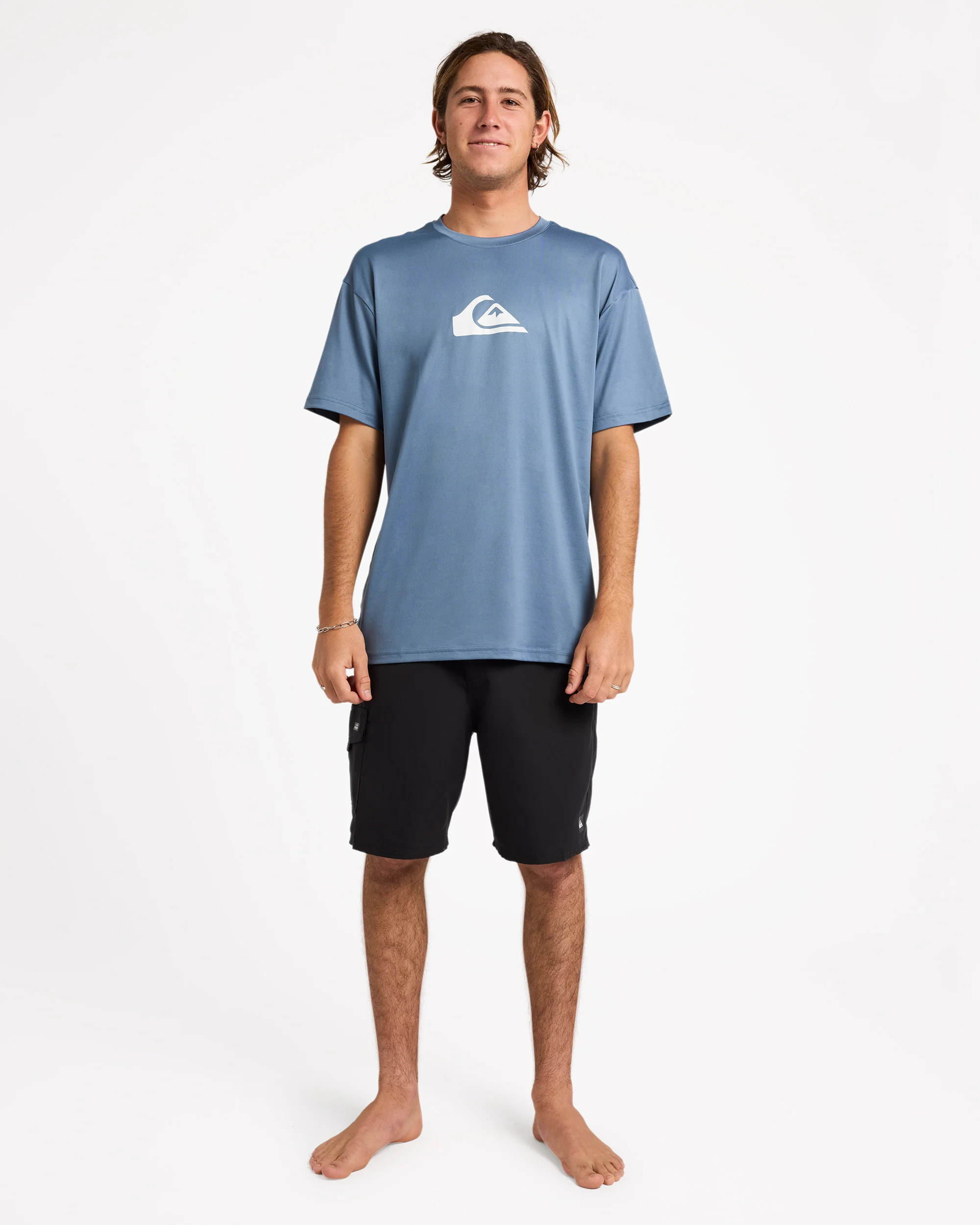 Mens Solid Streak Surf Shirt