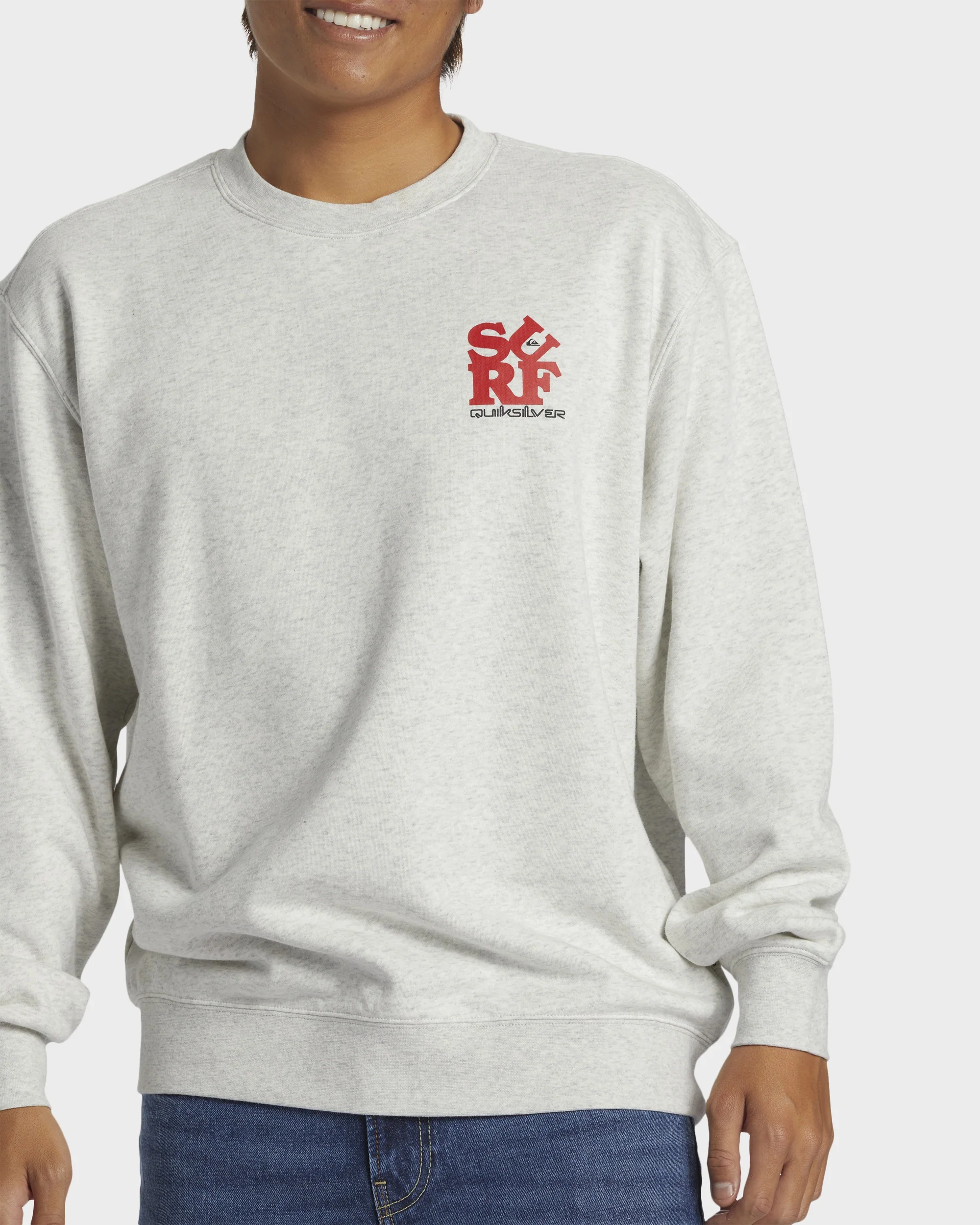 Mens Graphic Mix Pullover Sweatshirt