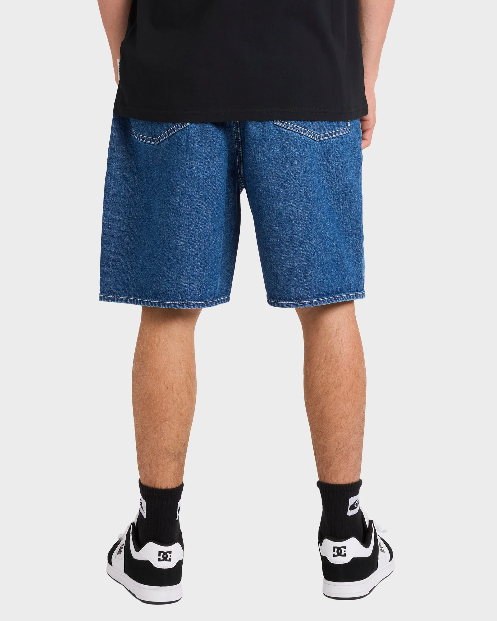 Mens Impaired Baggy Denim Shorts