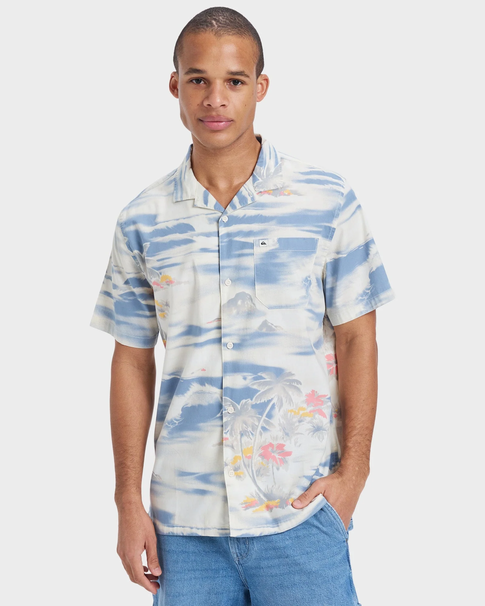 Mens Beach Club Short Sleeve Shirt