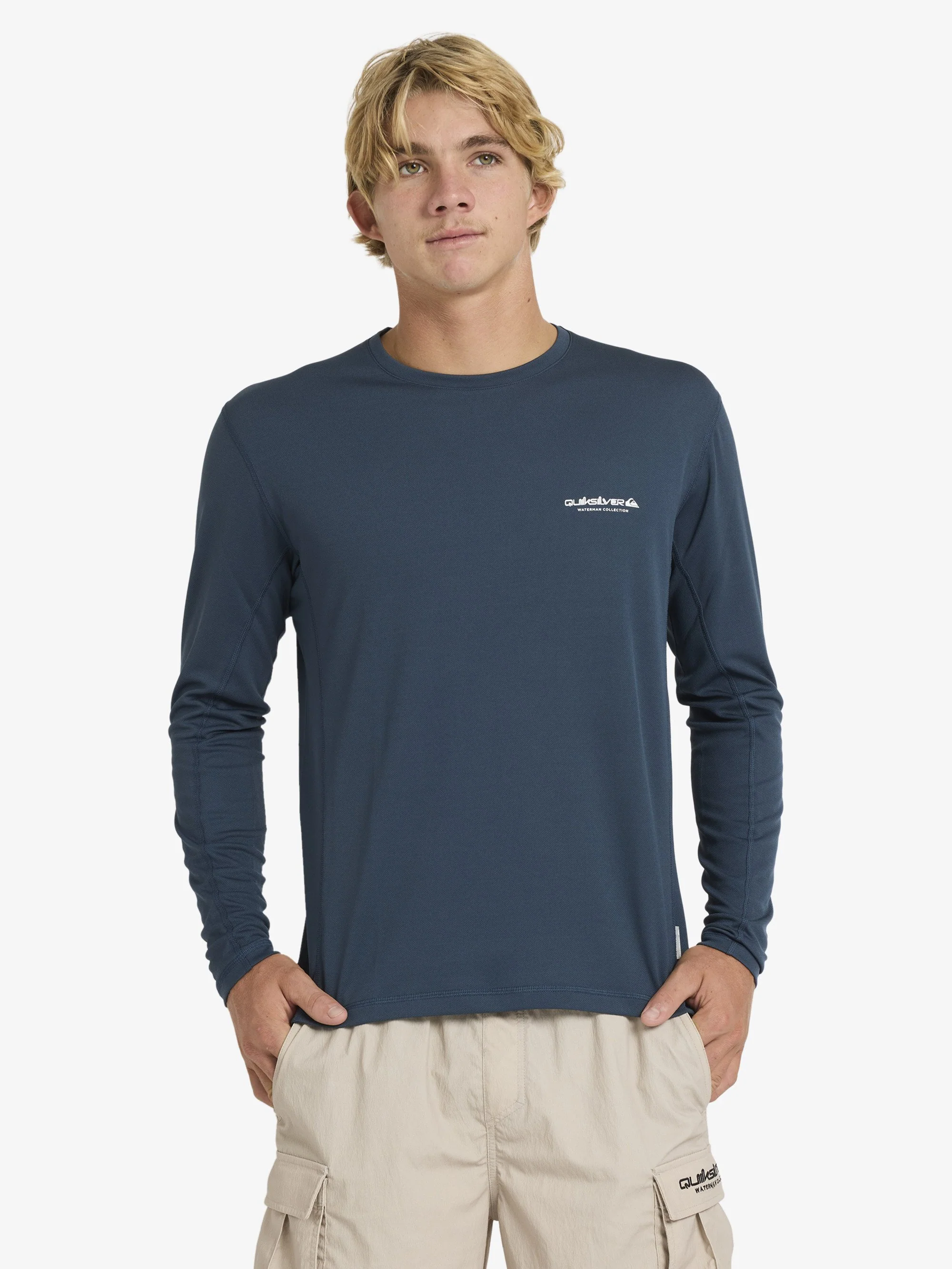 Mens Sea Grass Long Sleeve UPF 50 Rash Vest