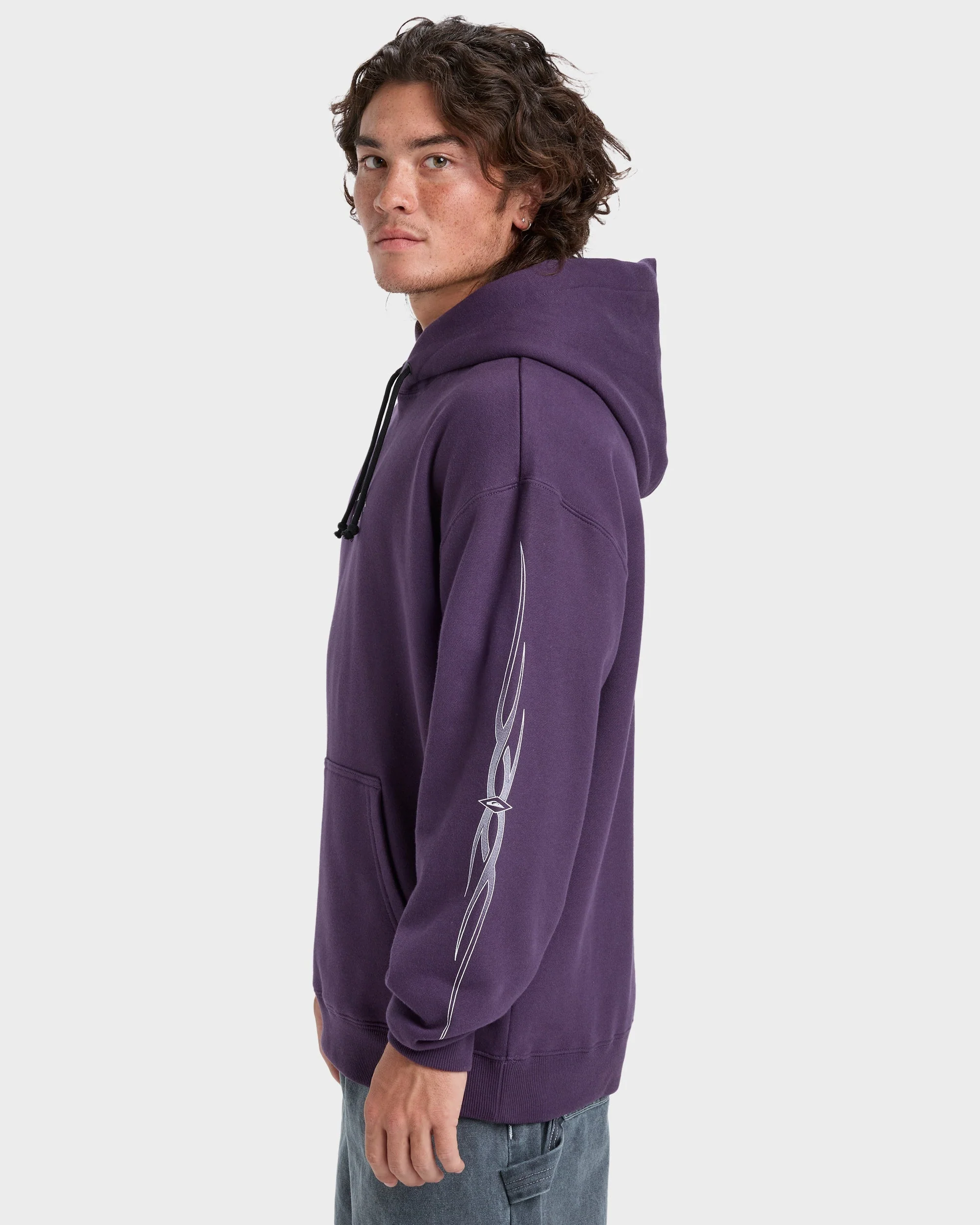 Mens Stretch Tribal Pullover Hoodie