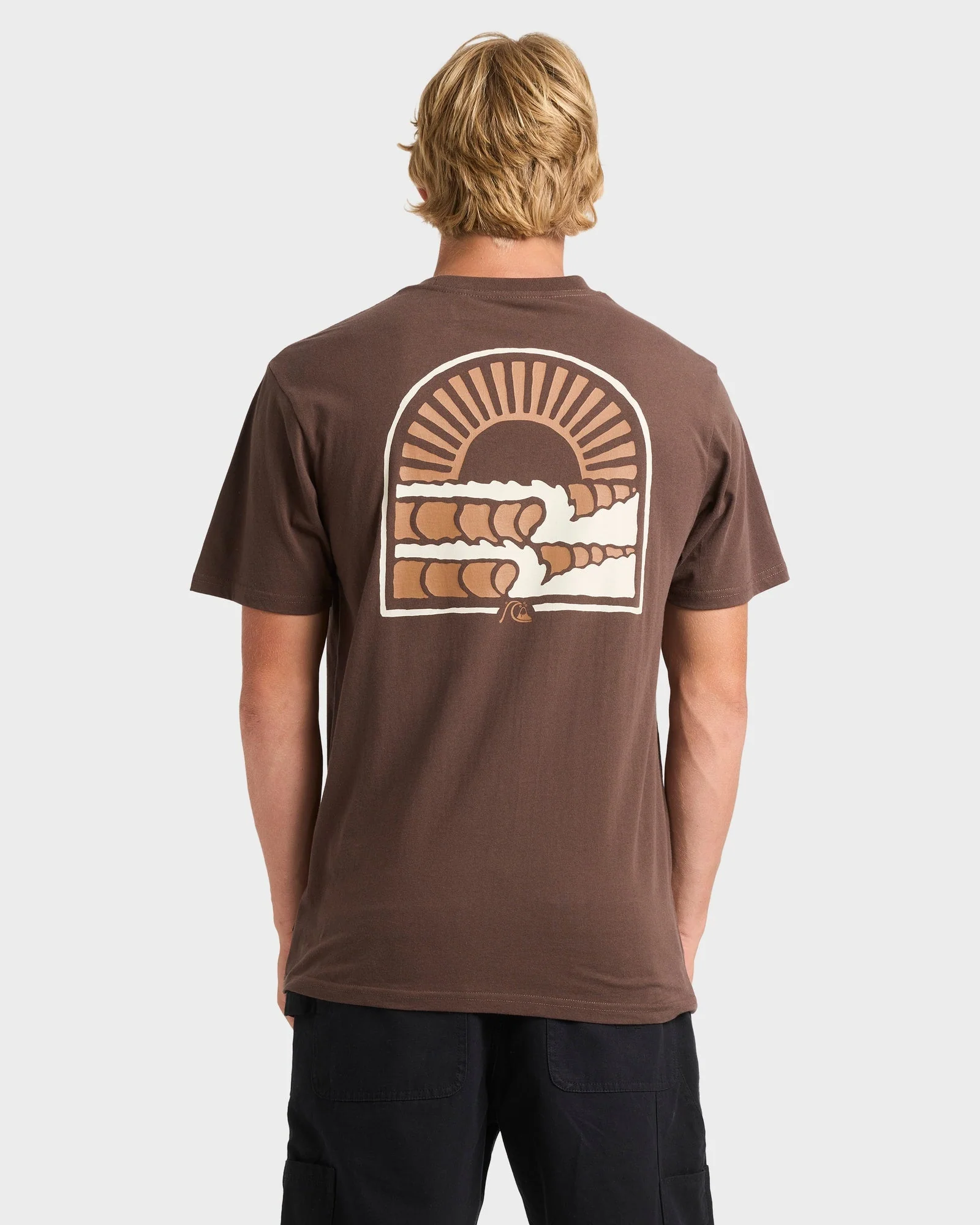Mens Sunset Arc Wave T-Shirt
