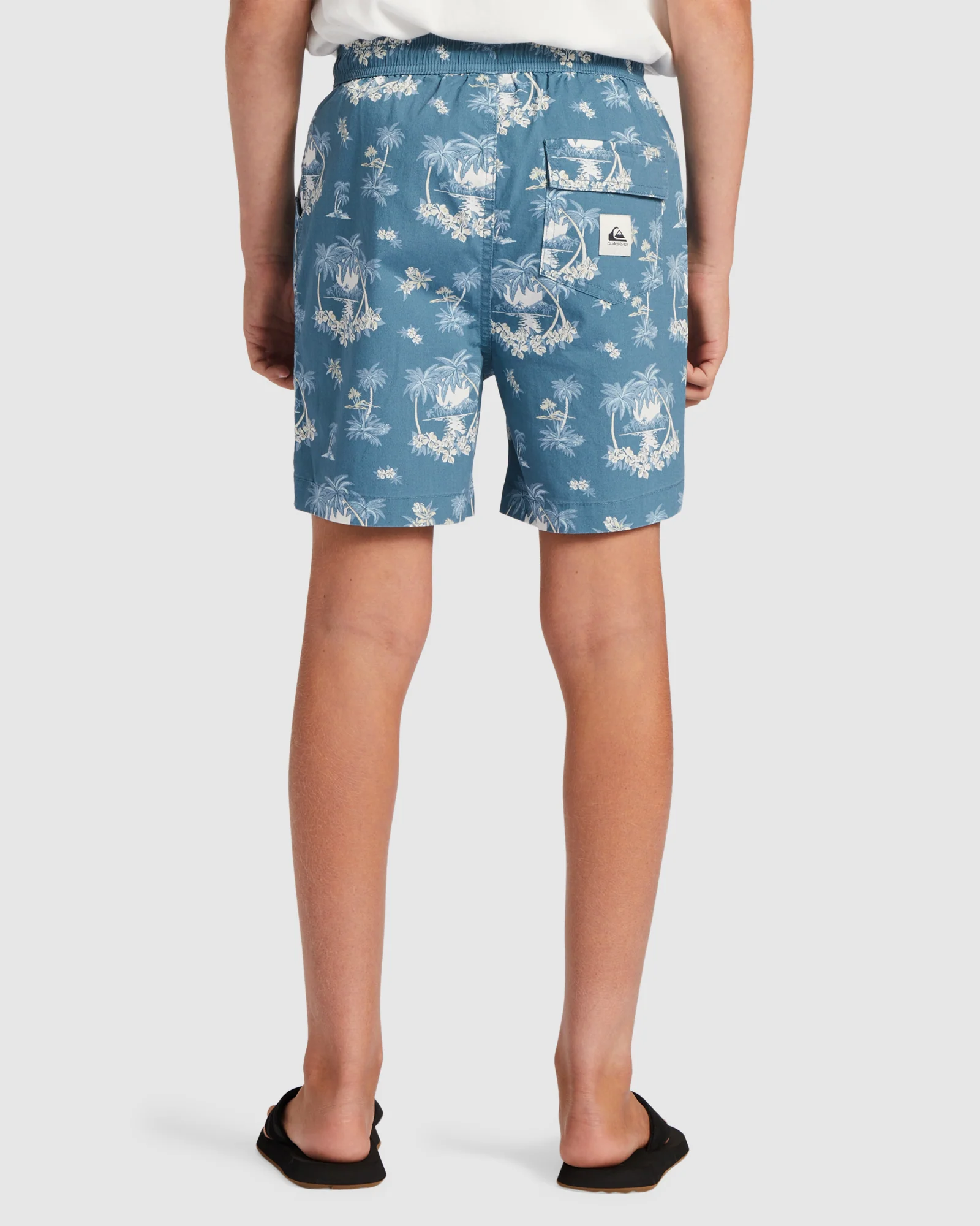 Boys 8-16 Palm Spritz Elasticated Waist Walk Shorts