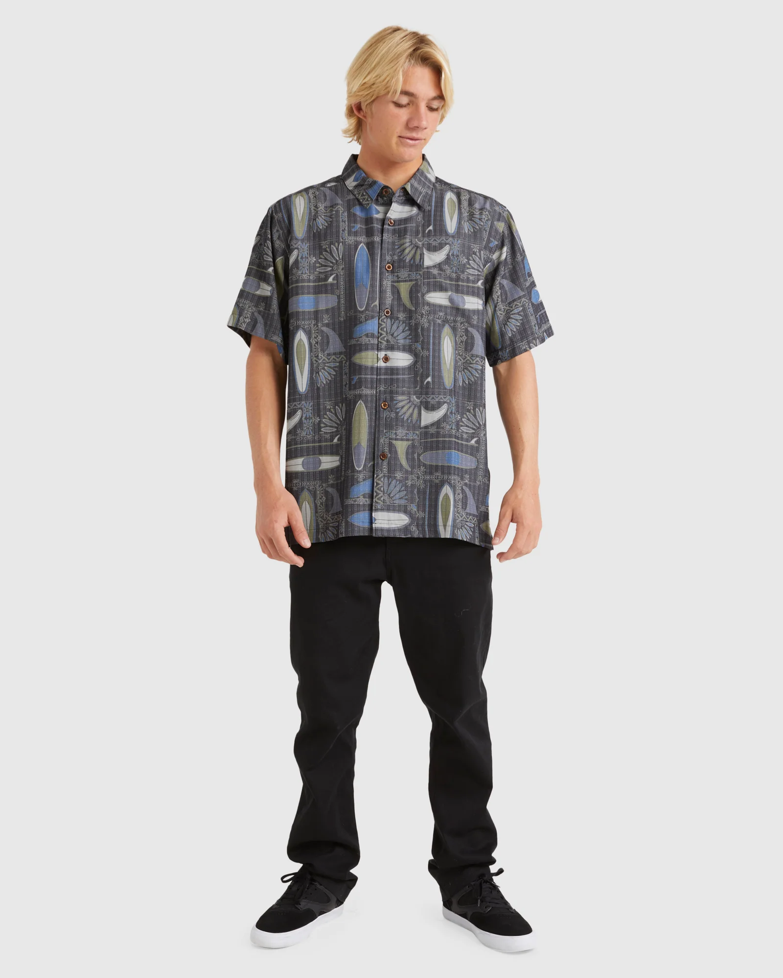 Mens Long Boards Short Sleeve Shirt