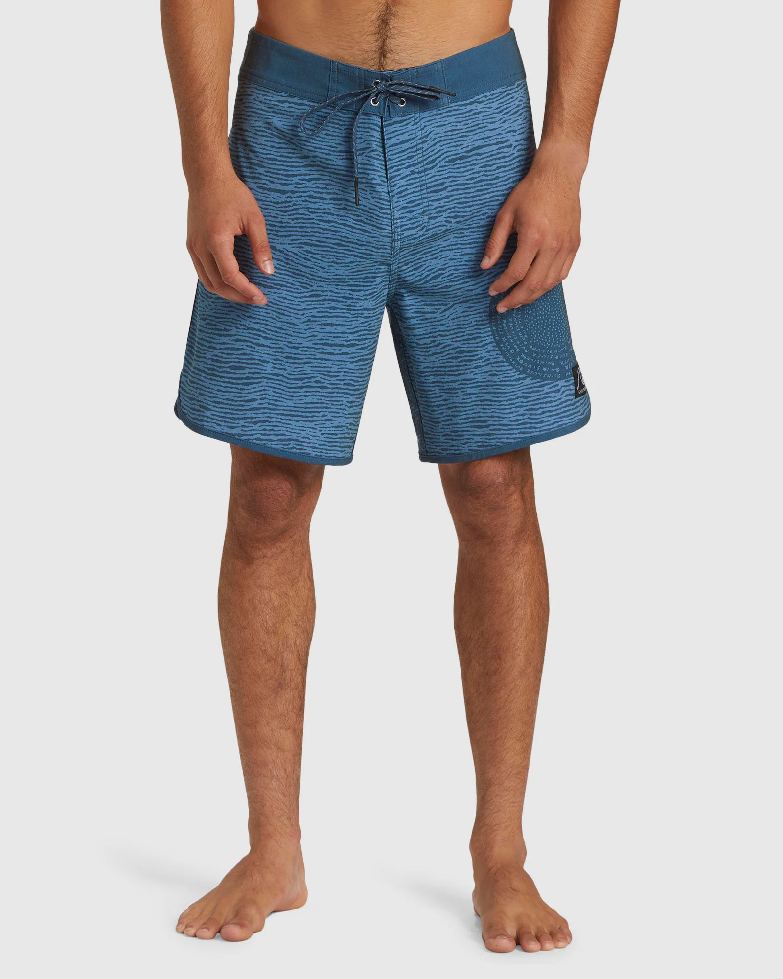Mens Scallop Blank Canvas 18 Boardshorts