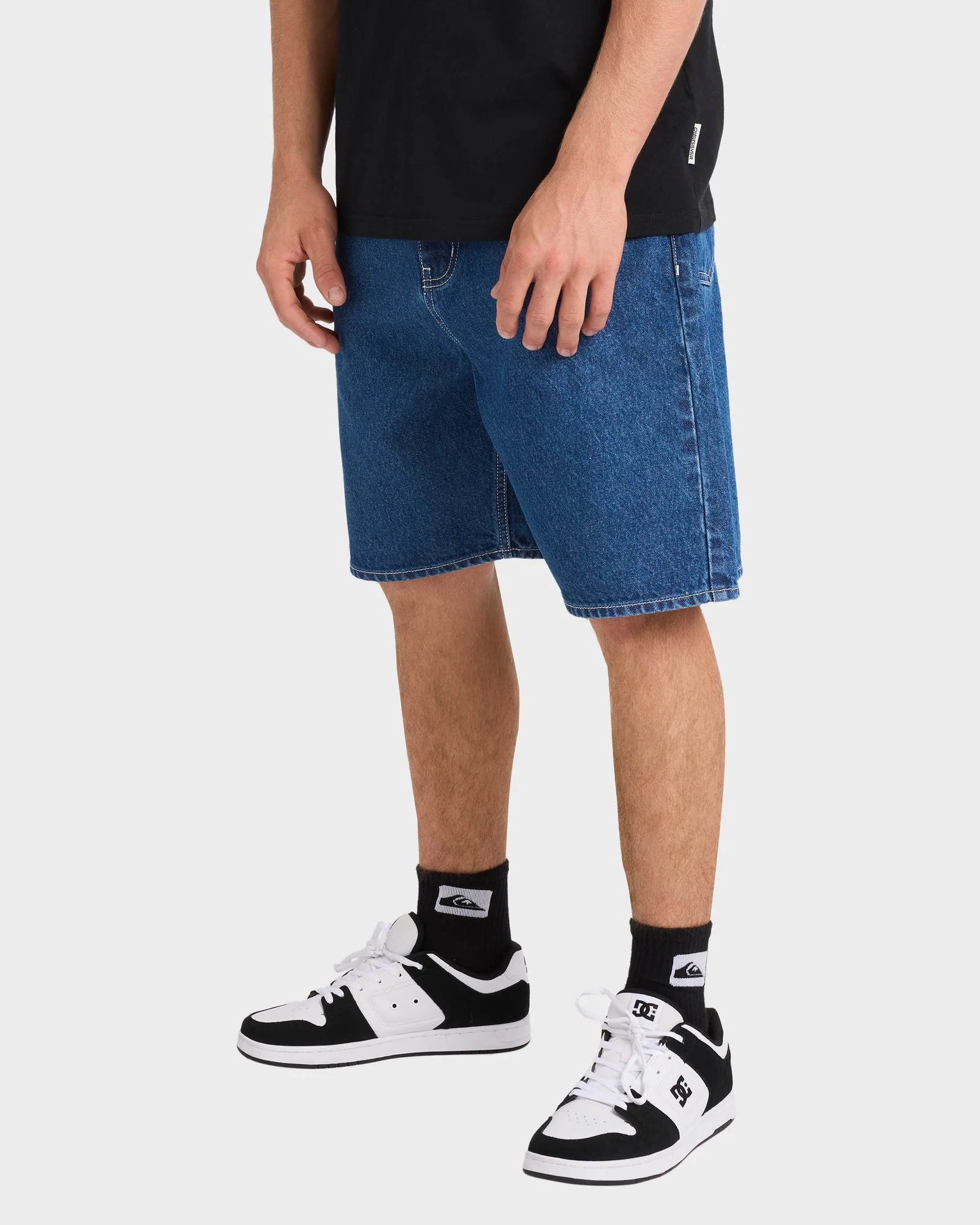Mens Impaired Baggy Denim Shorts