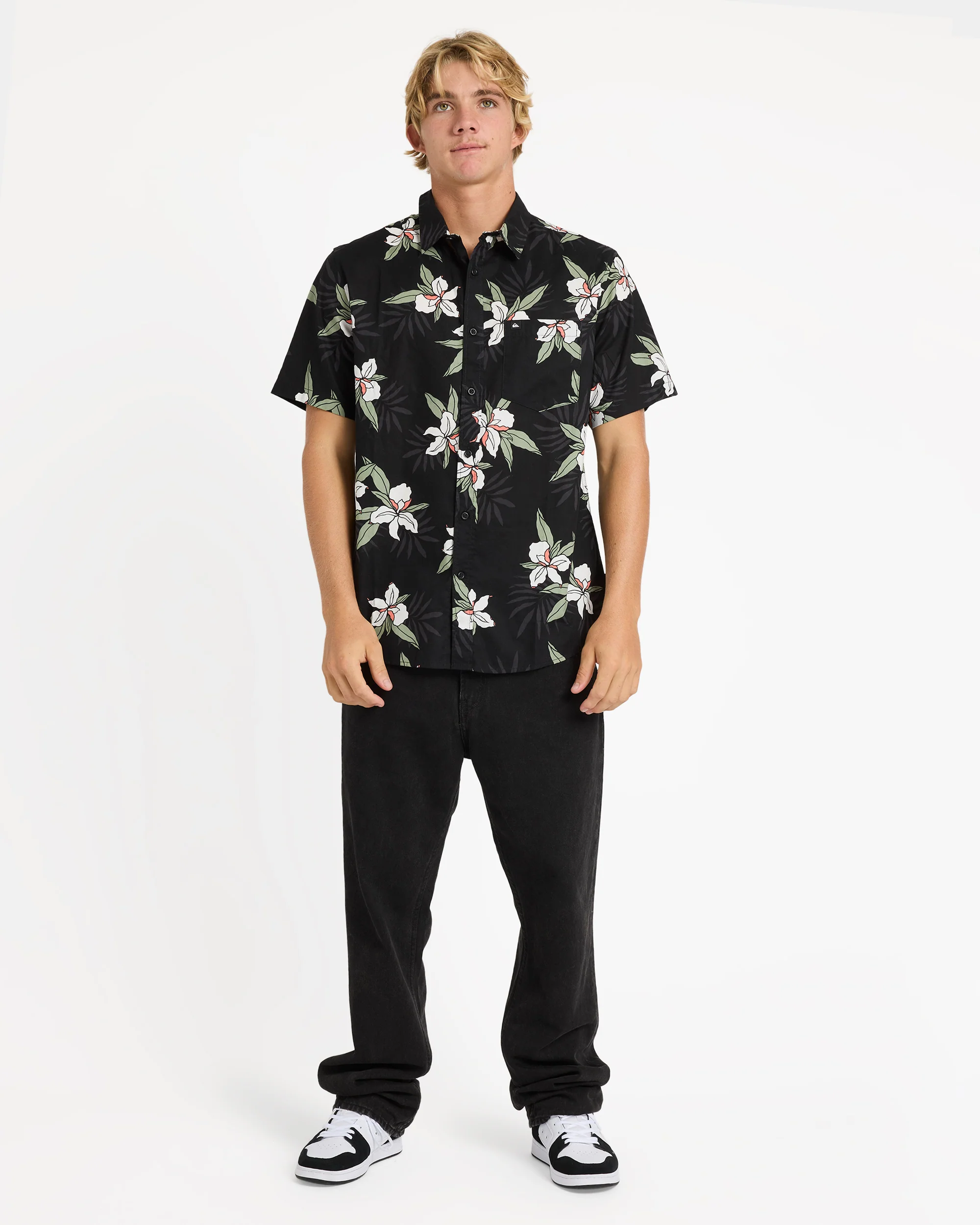 Mens Apero Classic Floral Short Sleeve Shirt
