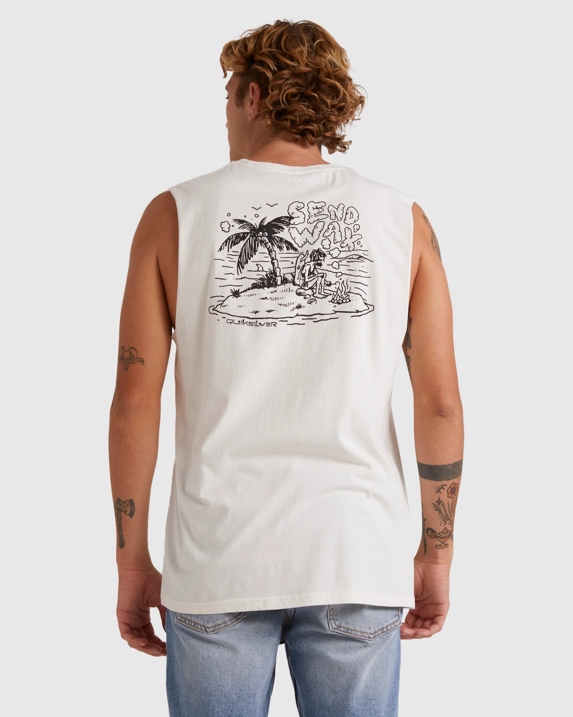 Mens Send Wax Sleeveless Muscle T-Shirt