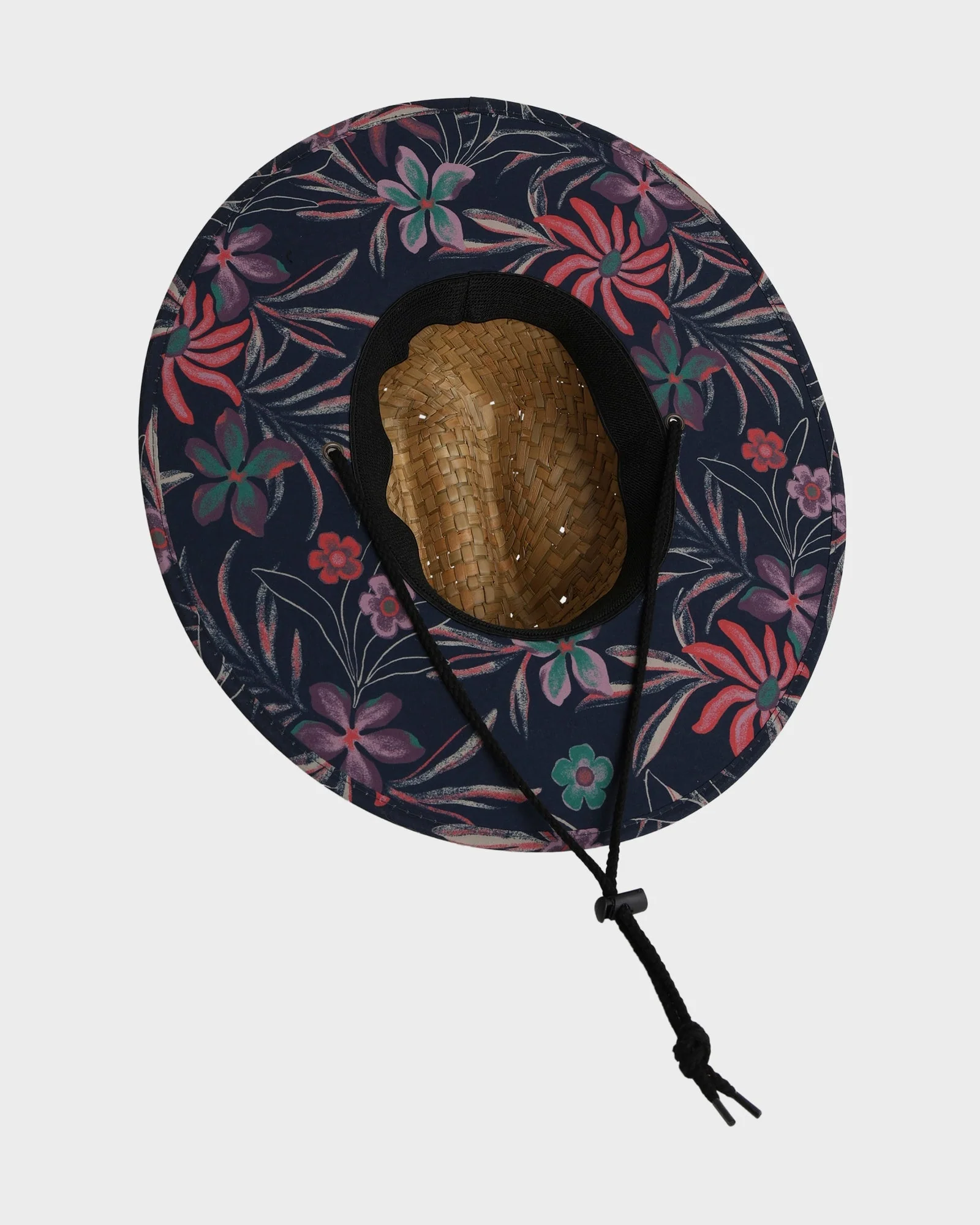 Mens Pierside Print Straw Hat