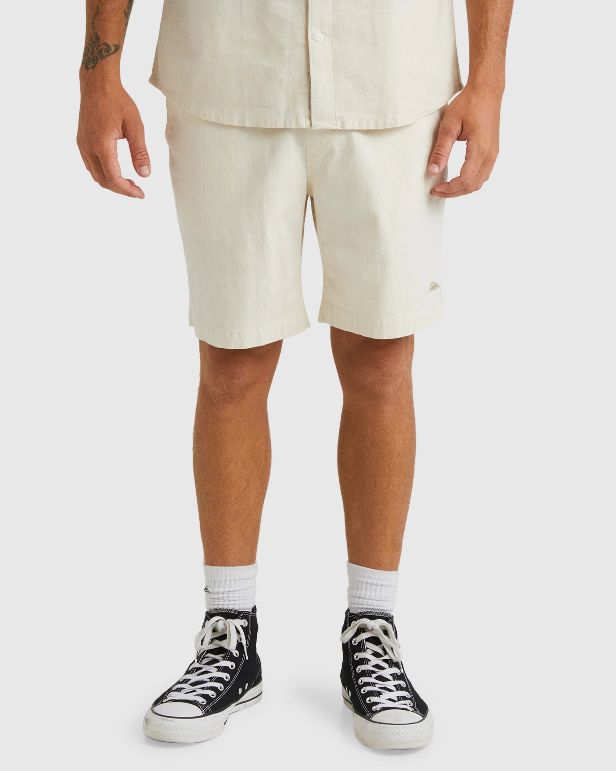 Mens Palm Waves 17 Elasticated Walk Shorts