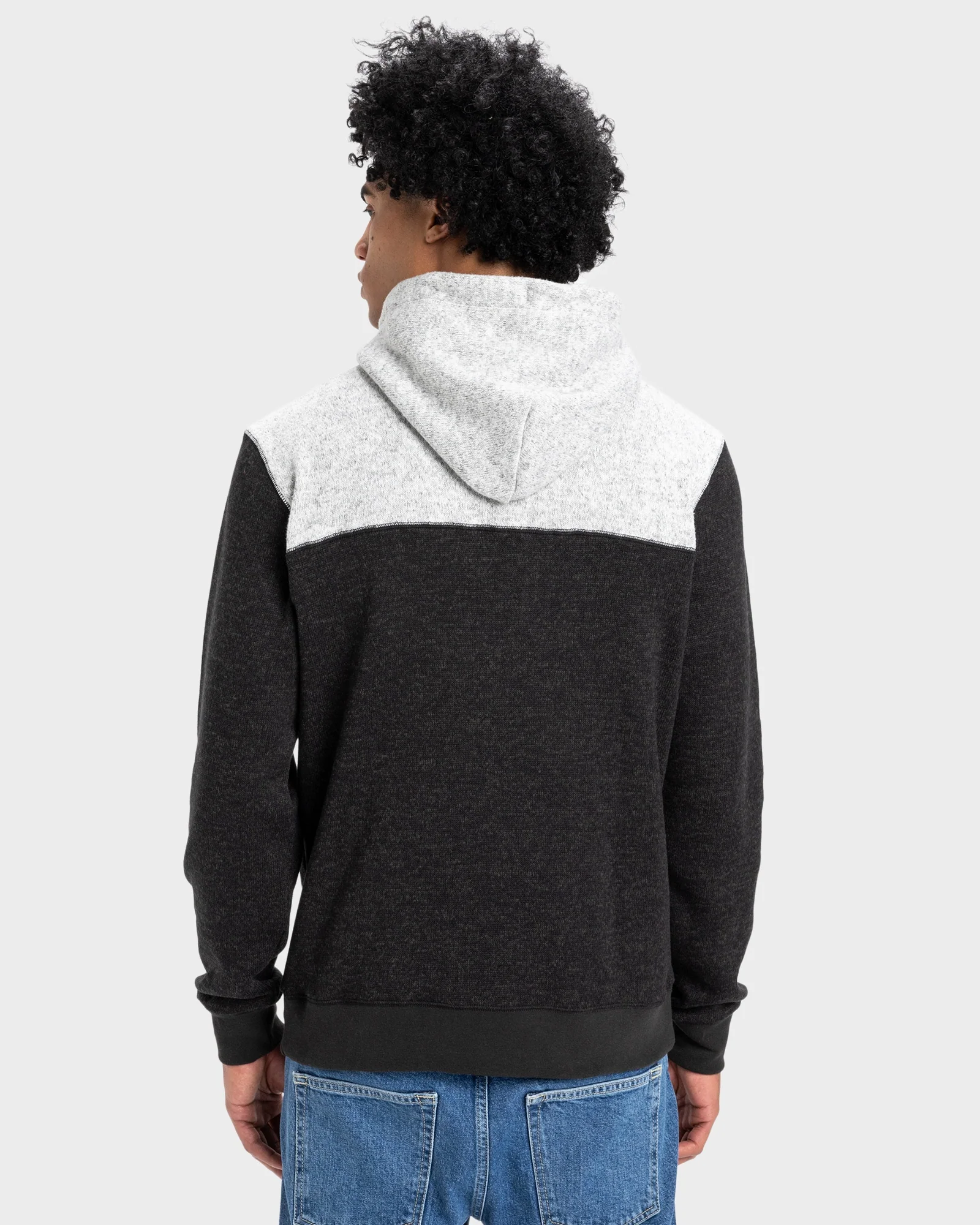 Mens Keller Block Zip-Up Hoodie