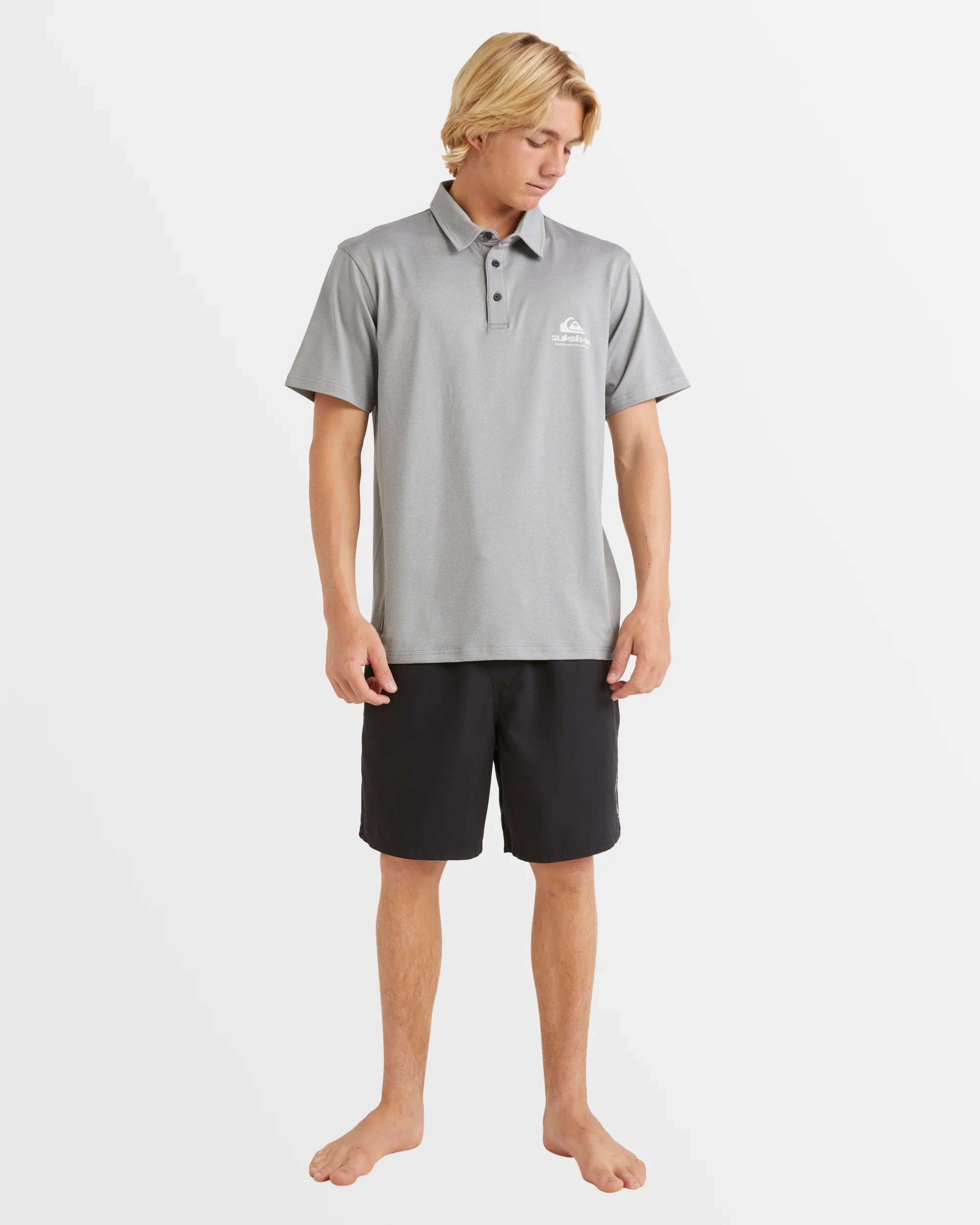 Mens Baitball Short Sleeve Upf 50 Surf Polo Shirt