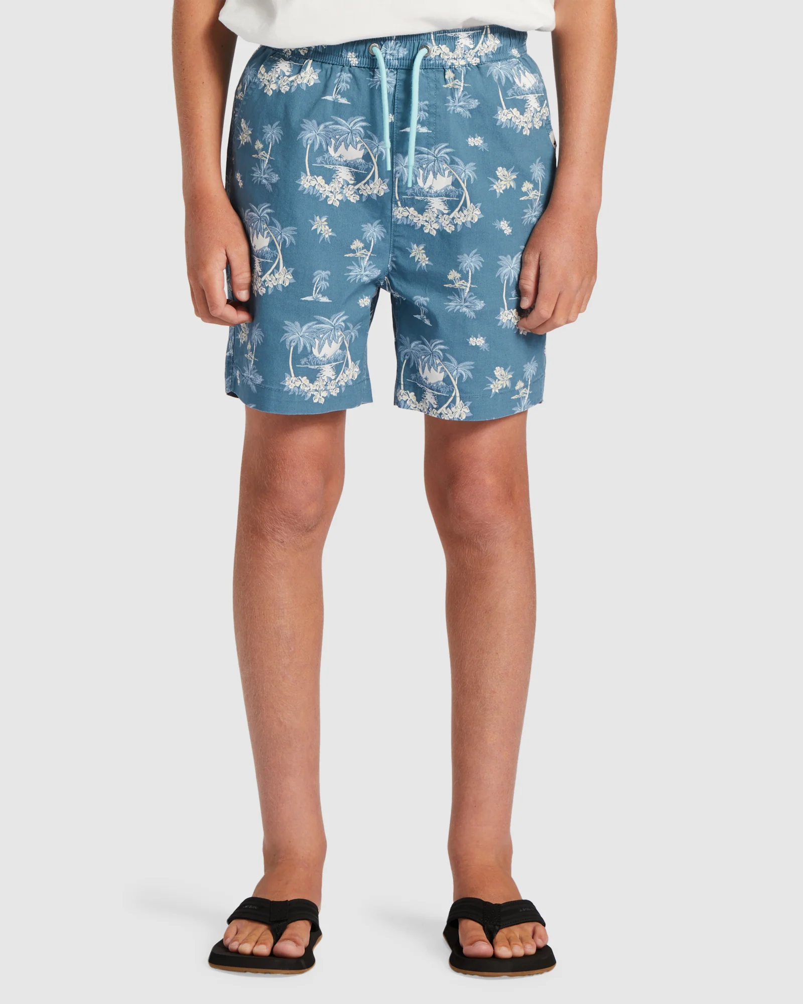 Boys 8-16 Palm Spritz Elasticated Waist Walk Shorts