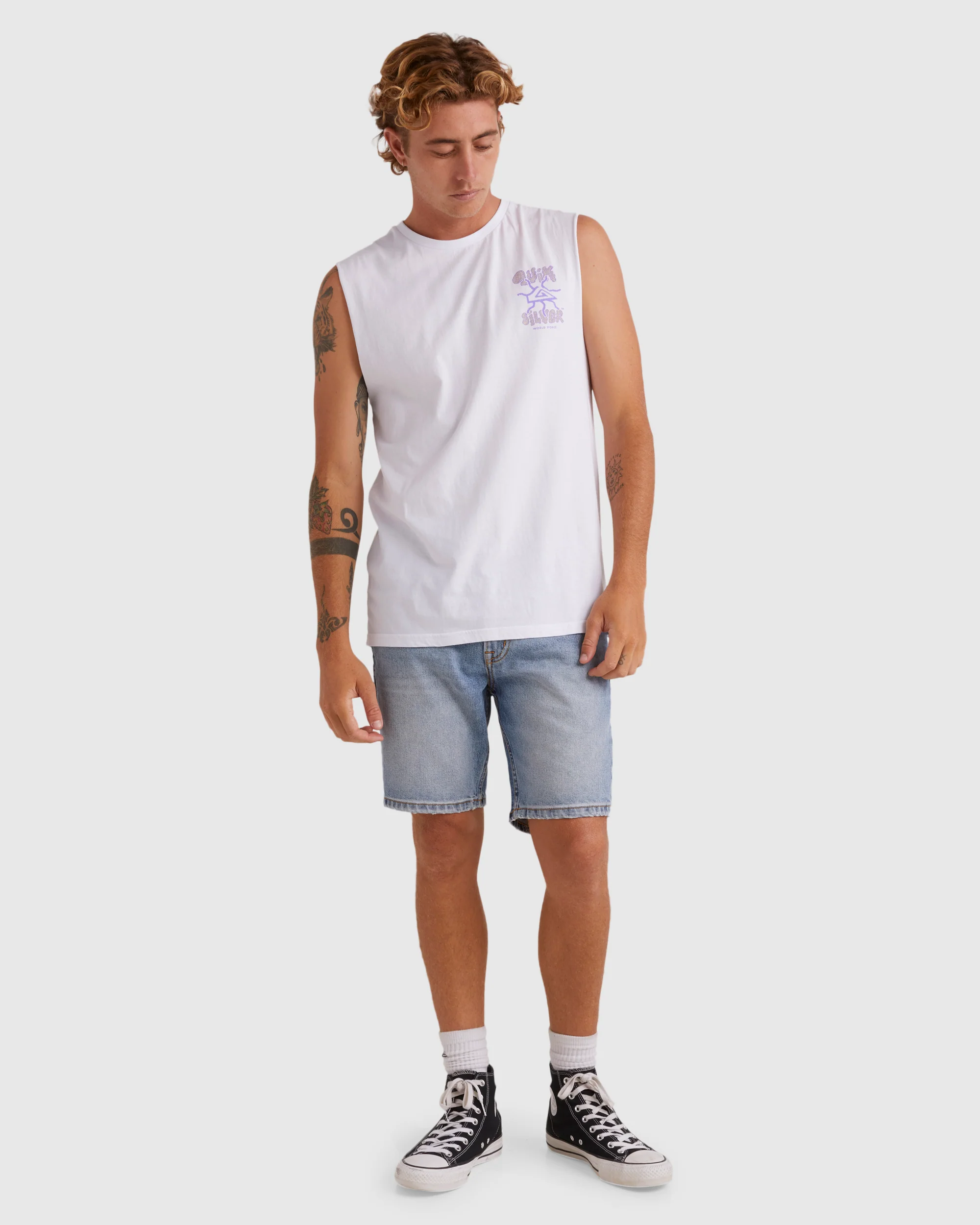 Mens Global Force Sleeveless Muscle T-Shirt