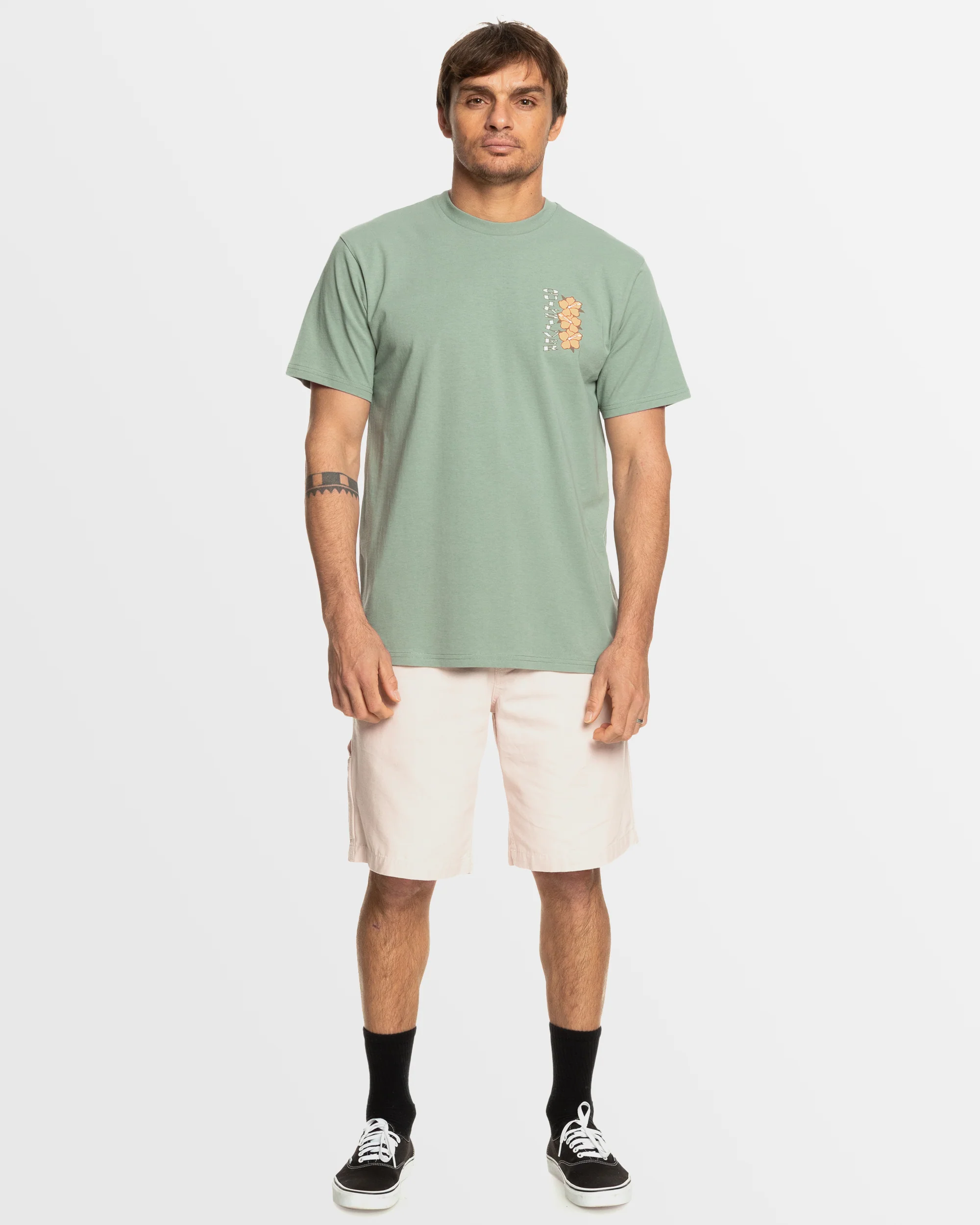 Mens Hibiscus Stack T-Shirt
