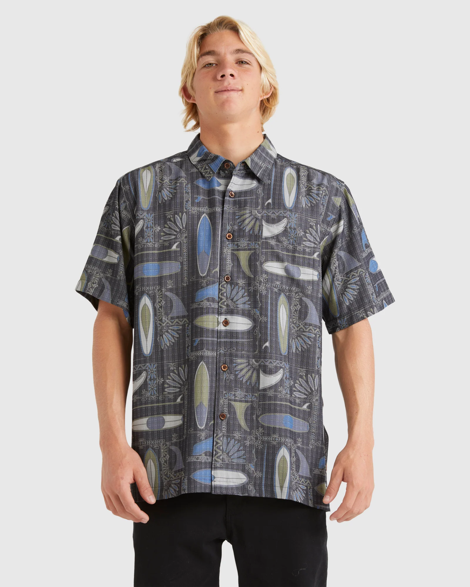Mens Long Boards Short Sleeve Shirt