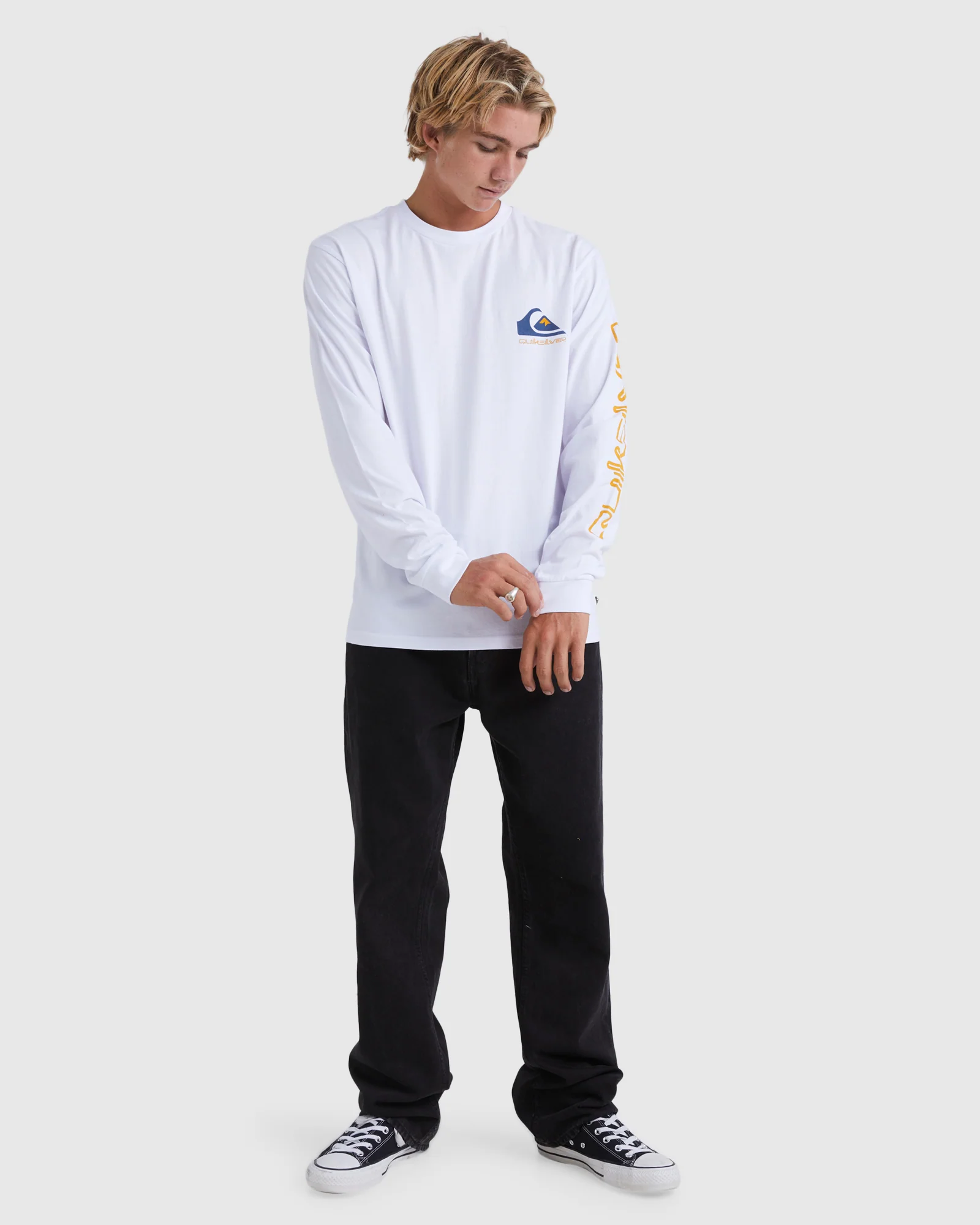 Mens Omni Logo Long Sleeve T-Shirt