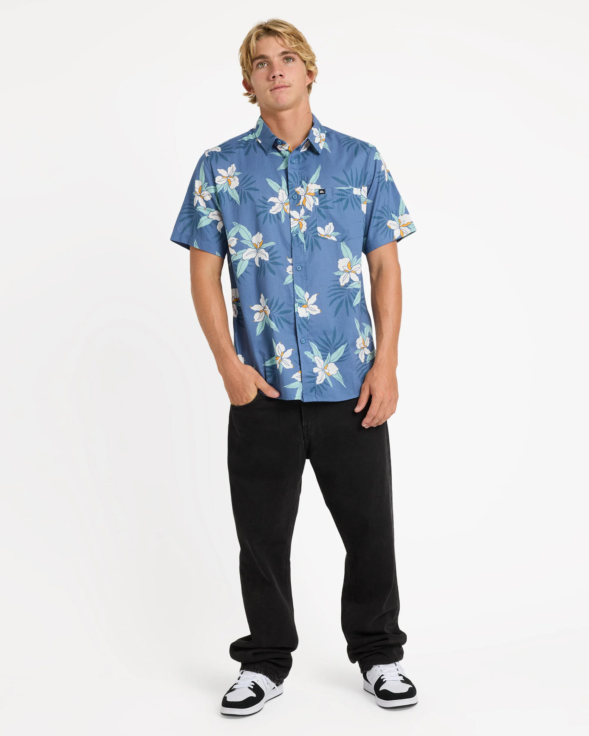 Mens Apero Classic Floral Short Sleeve Shirt