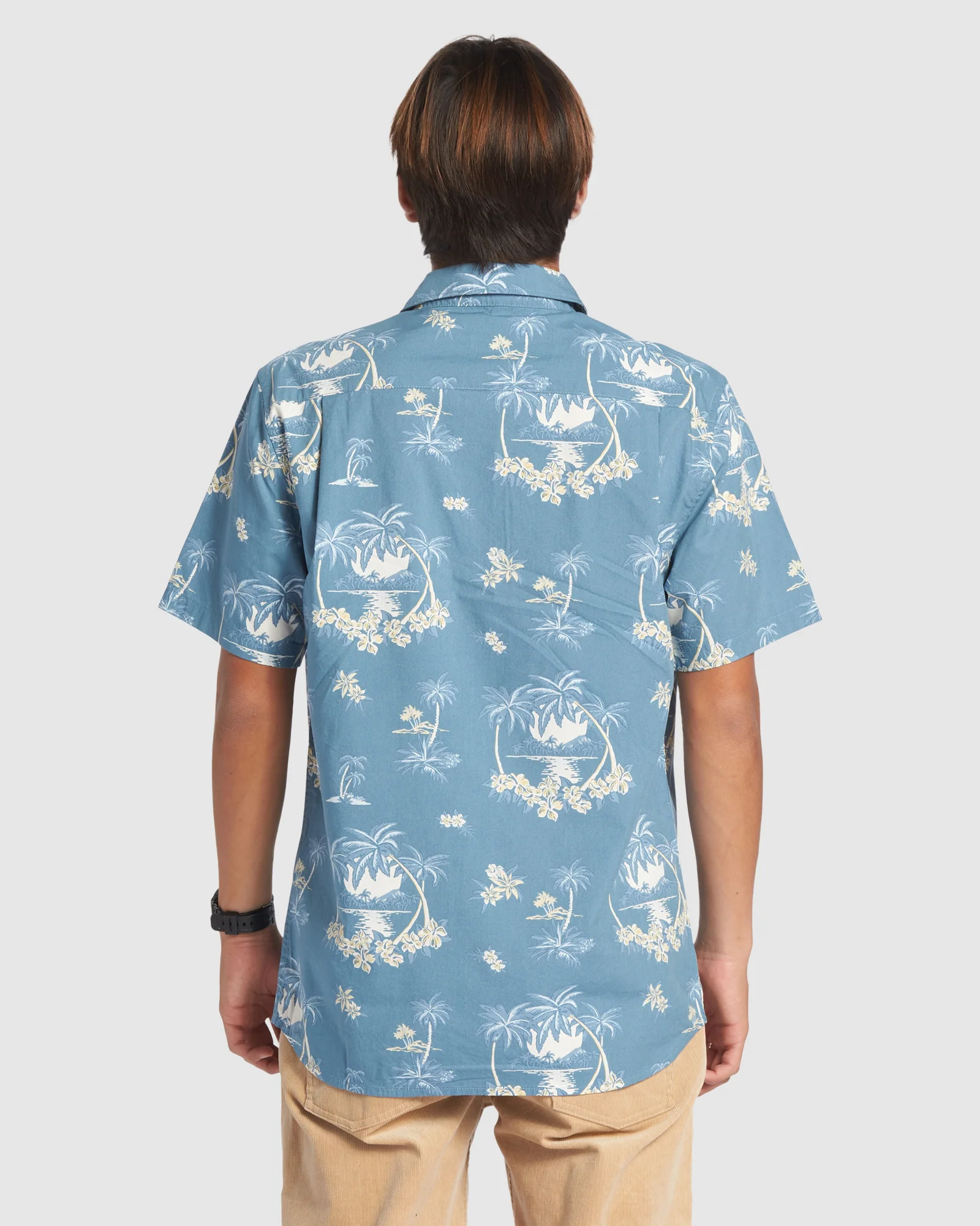 Mens Palm Spritz Short Sleeve Shirt