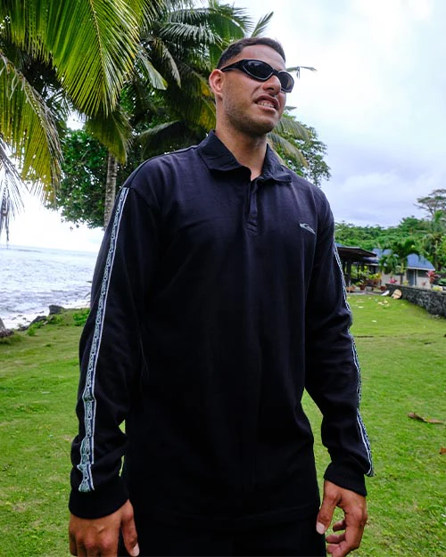 Mens Kehu Pu-Tawhiro Polo Long Sleeve Shirt