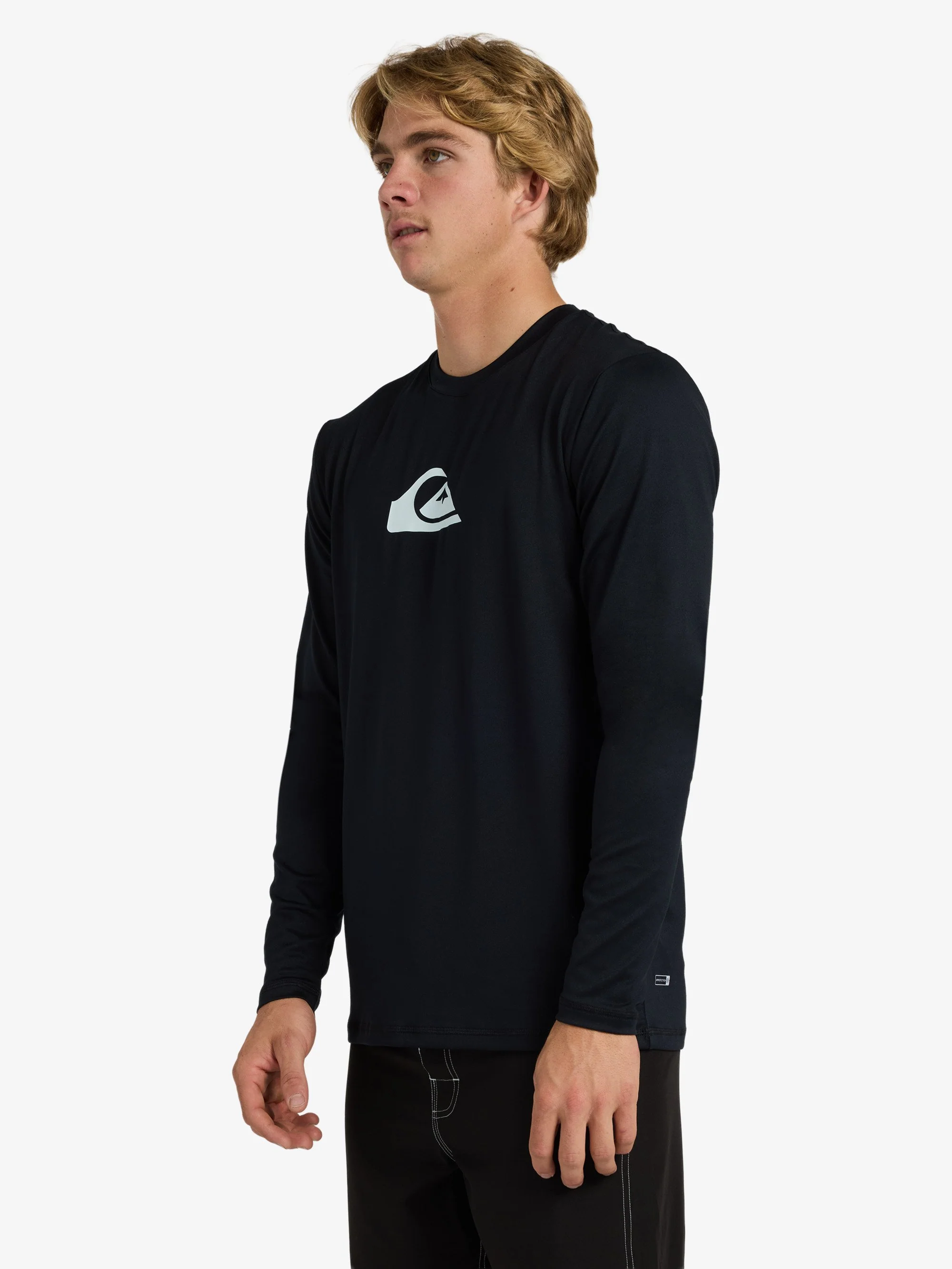 Mens Solid Streak Long Sleeve Surf Shirt
