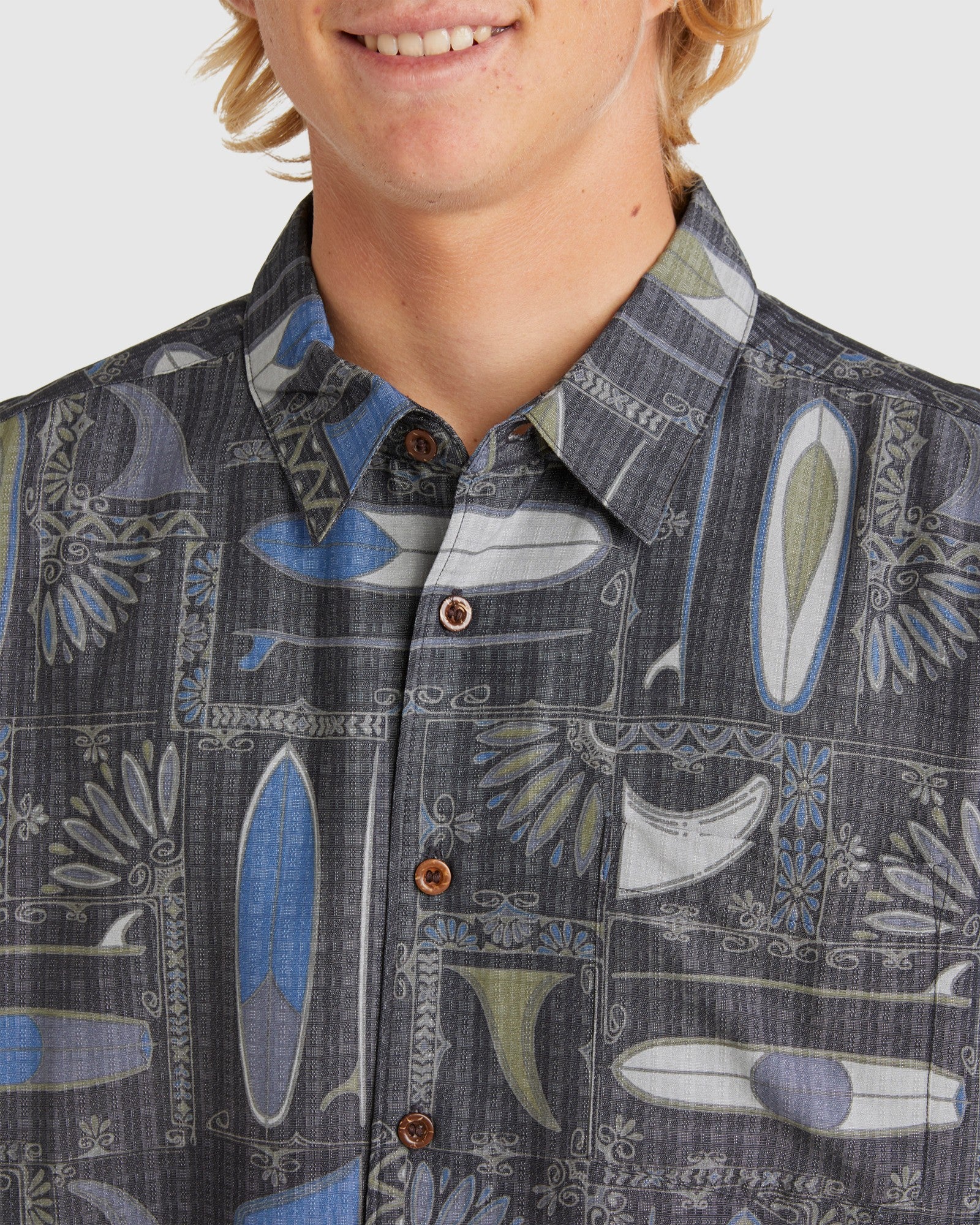 Mens Long Boards Short Sleeve Shirt