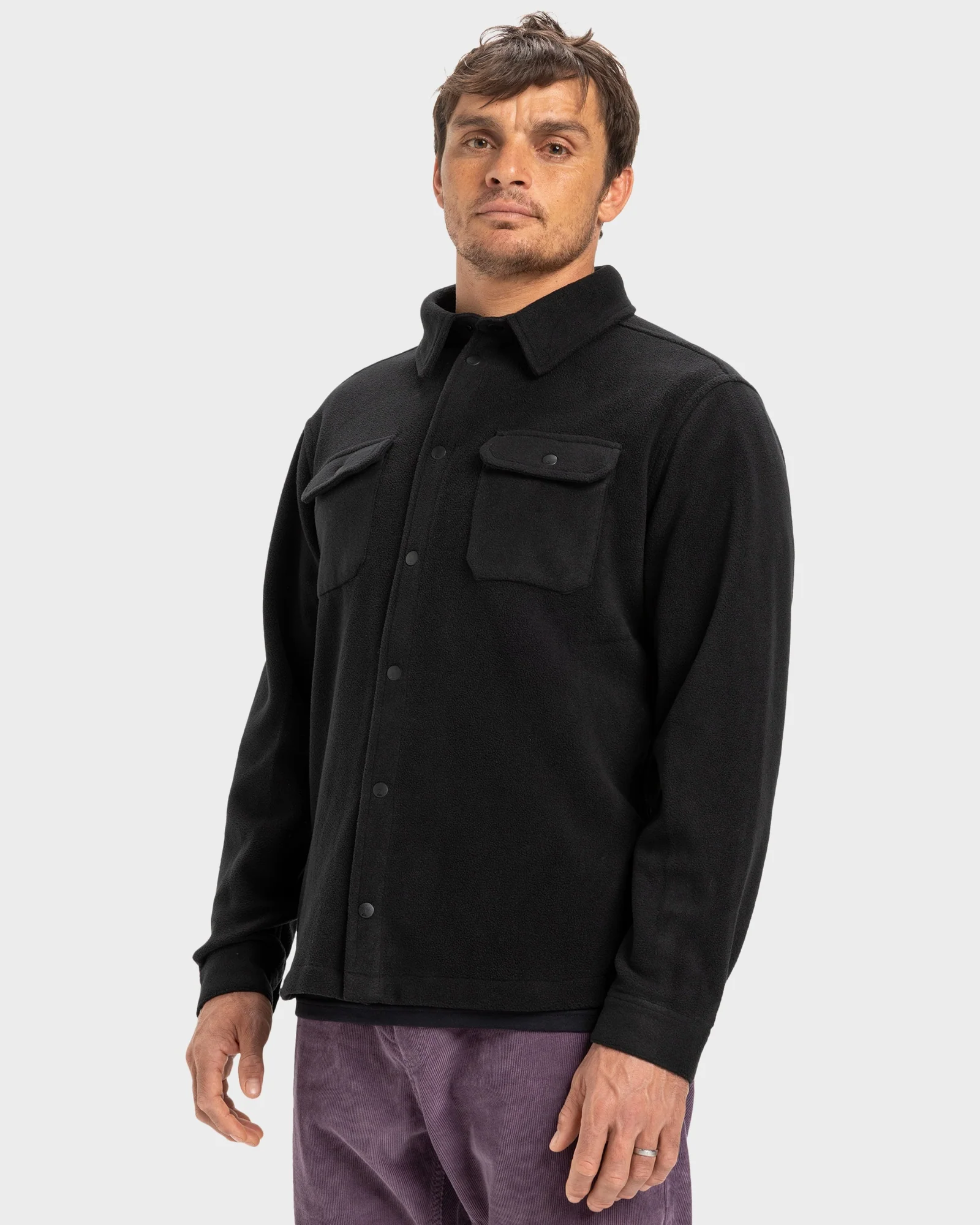 Mens Surf Day Button Down Long Sleeve Shirt