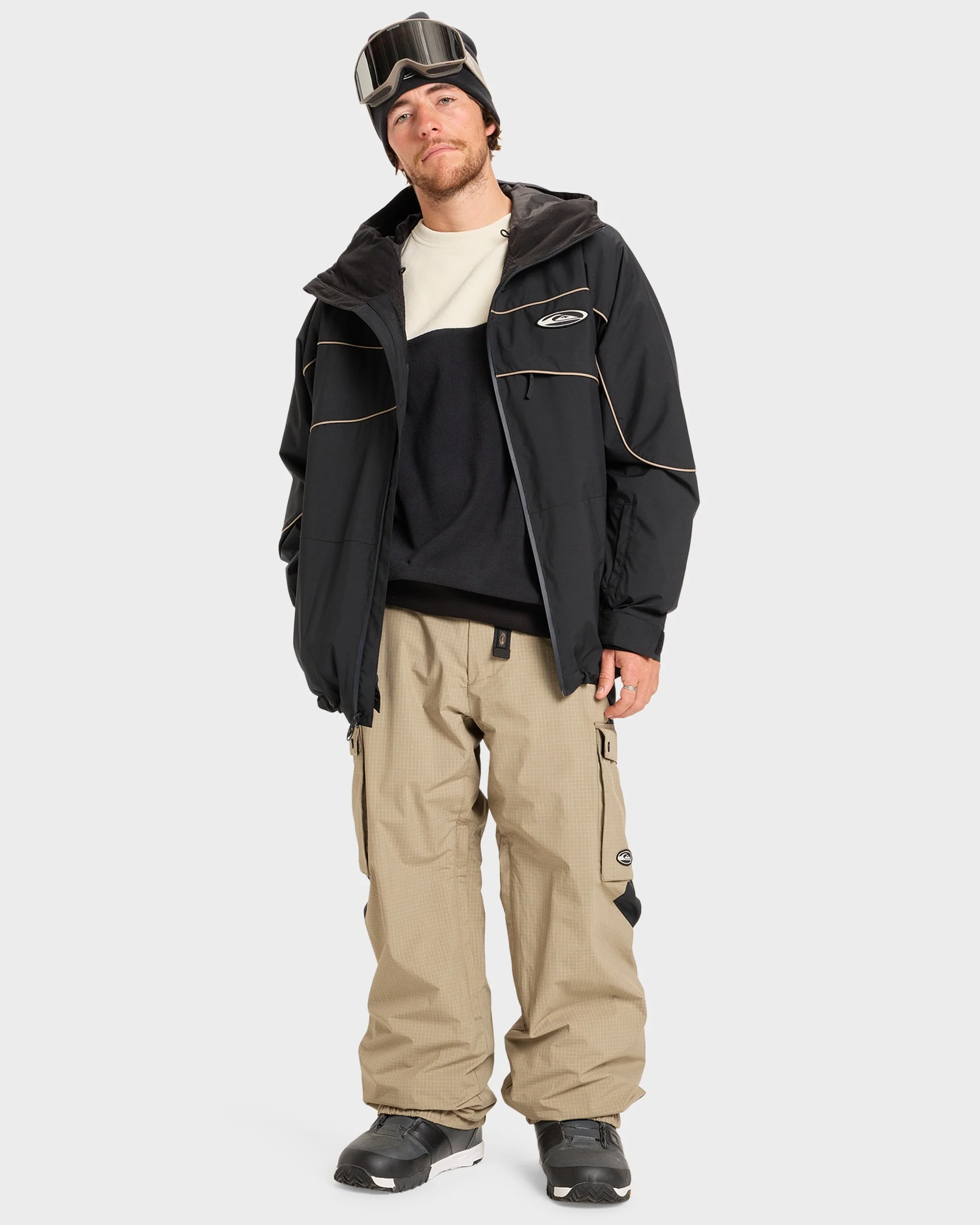 Mens Snow Down Cargo Snow Pants