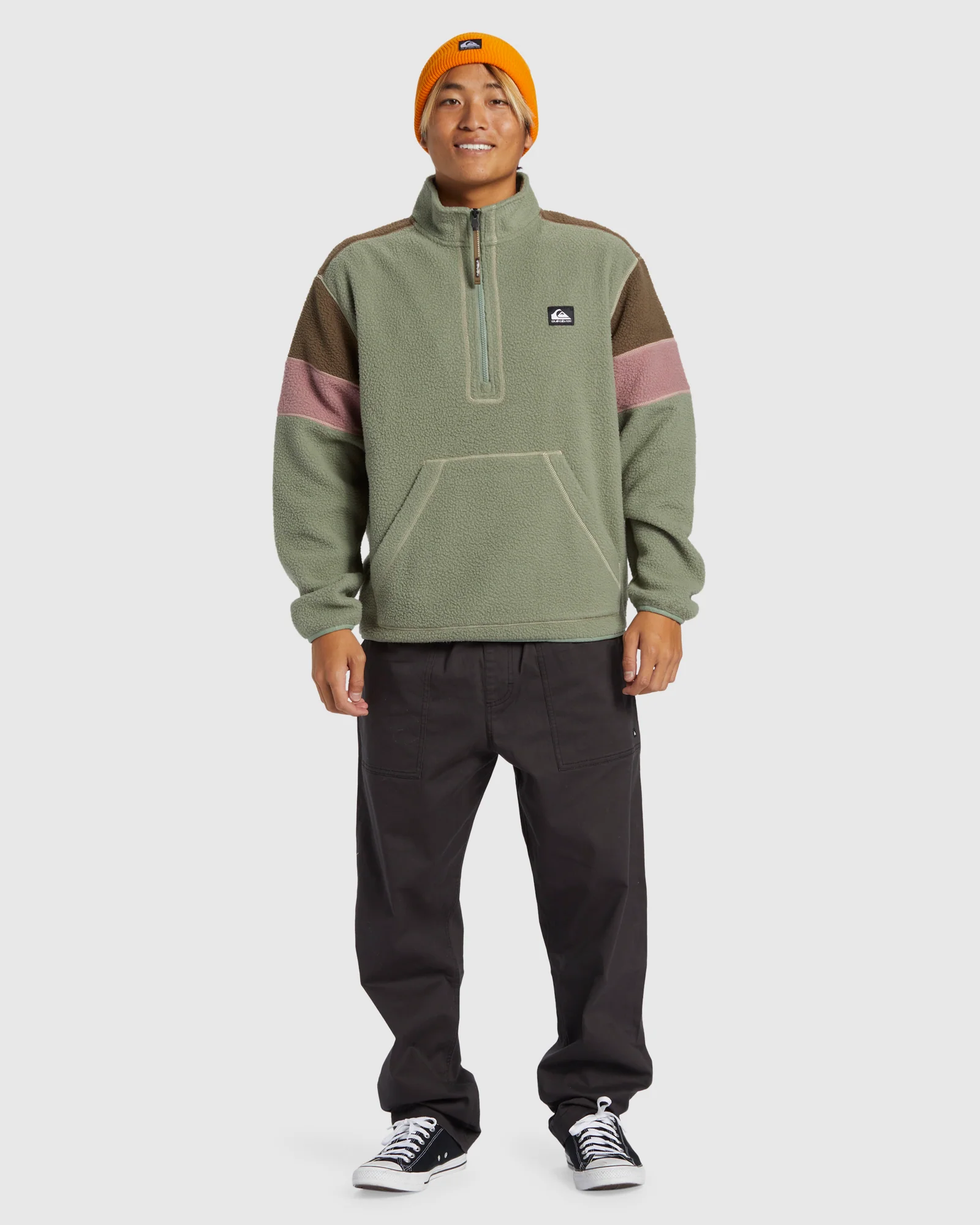 Mens Clean Coast Half Zip Sweatshirt