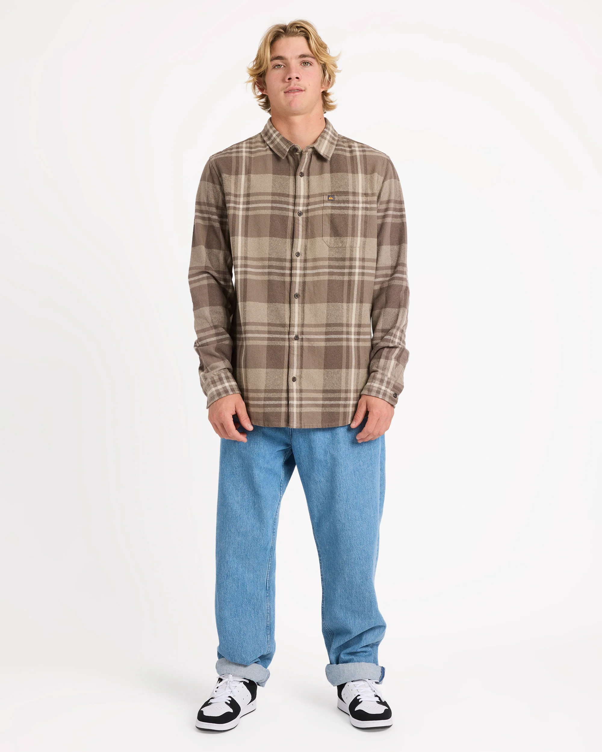 Mens Scribe Plaid Long Sleeve Shirt