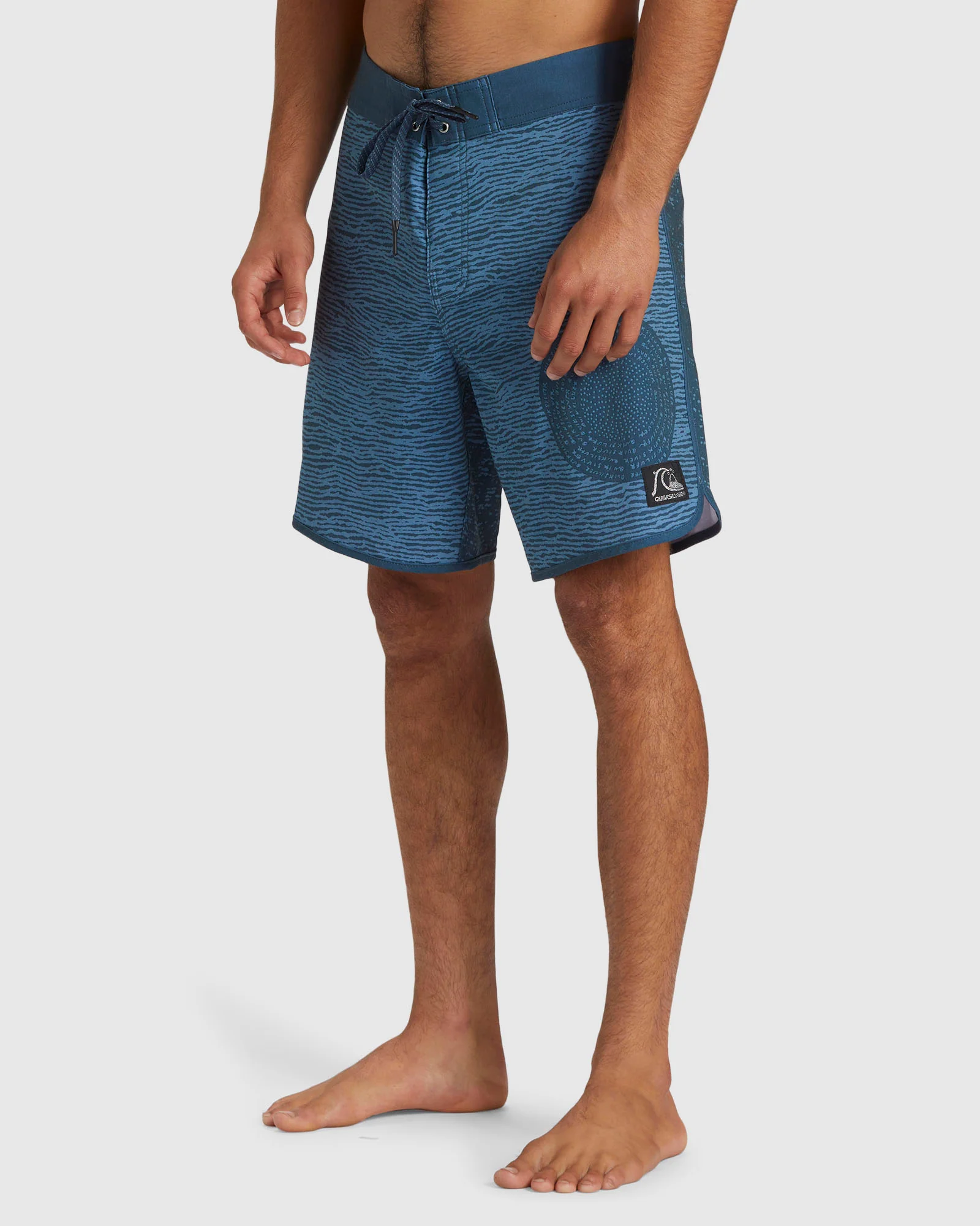 Mens Scallop Blank Canvas 18 Boardshorts