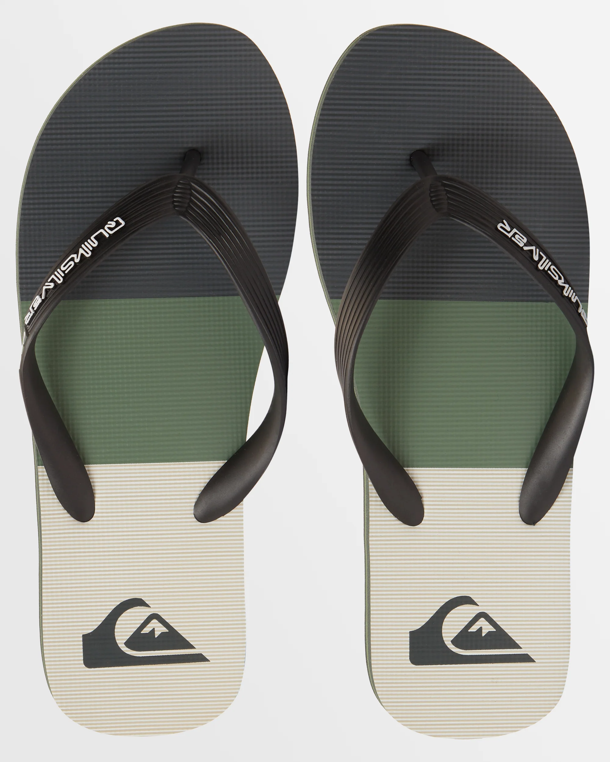 Mens Molokai Stripe Beach Flip-Flops