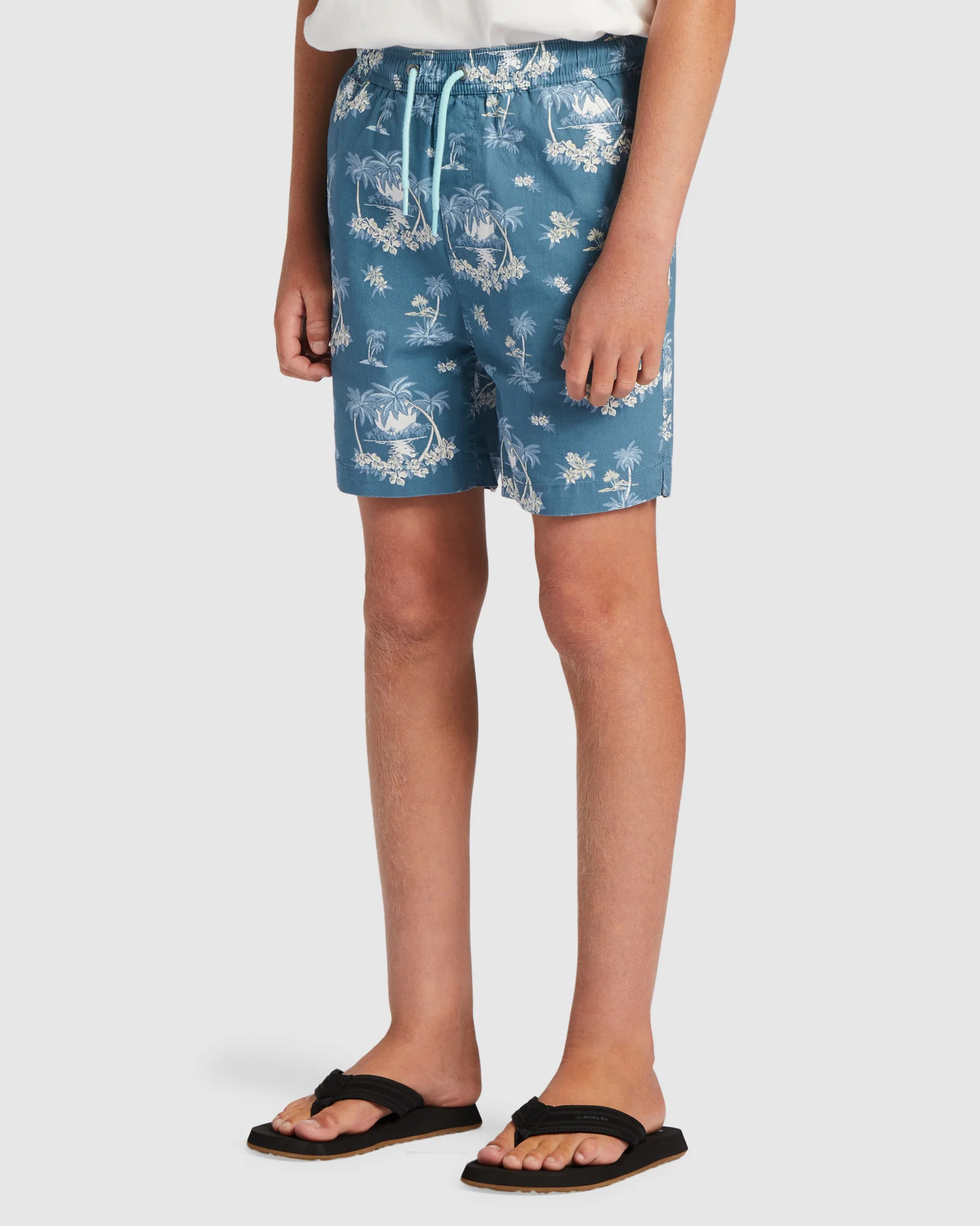 Boys 8-16 Palm Spritz Elasticated Waist Walk Shorts