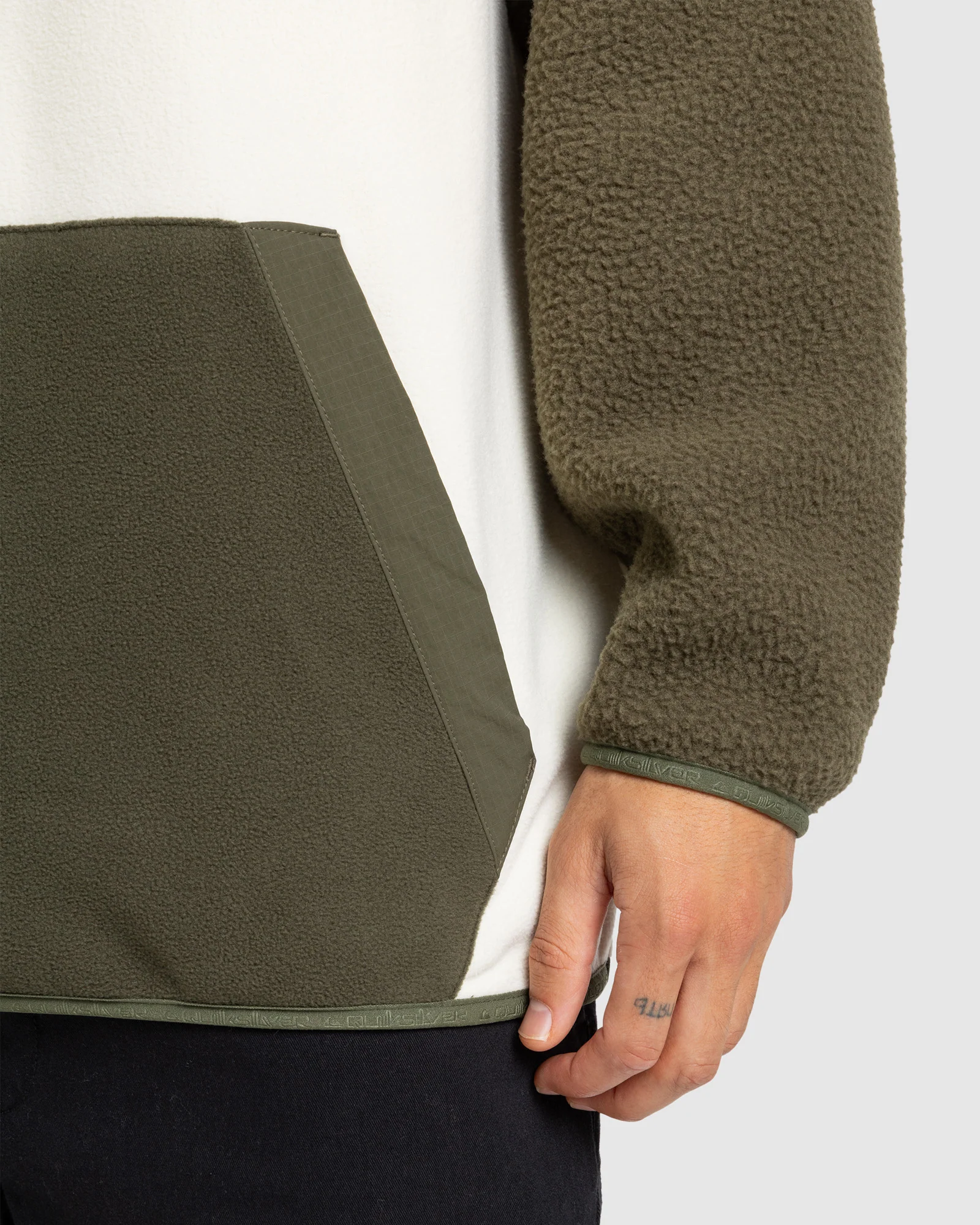 Mens Ocean View Mix Up Fleece Hoodie